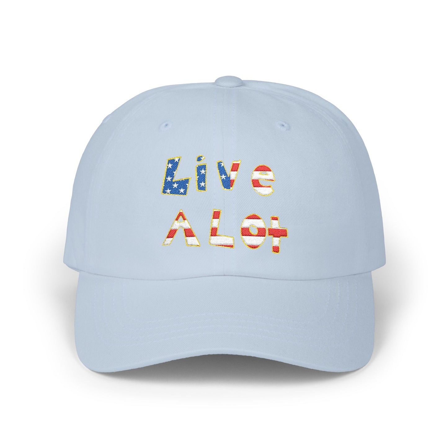 LIVE A LOT® Dad Cap – American Flag Edition