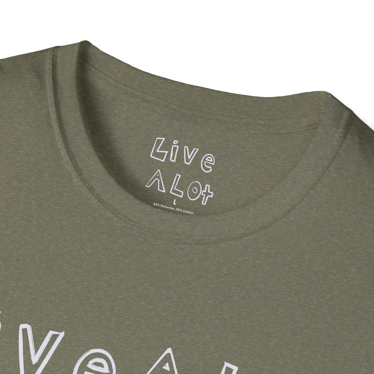 Live A Lot - Surfer Tee — Front & Back Print (Multiple Color Options)