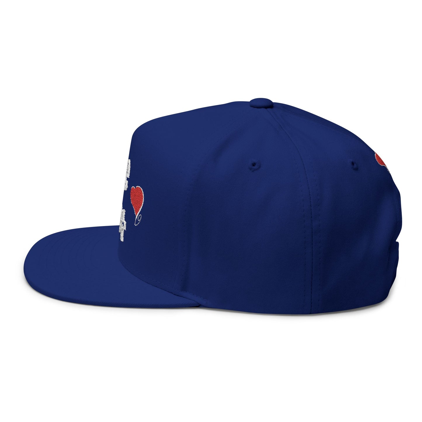 LIVE A LOT Heart Flat Bill Cap — City of Angels Edition
