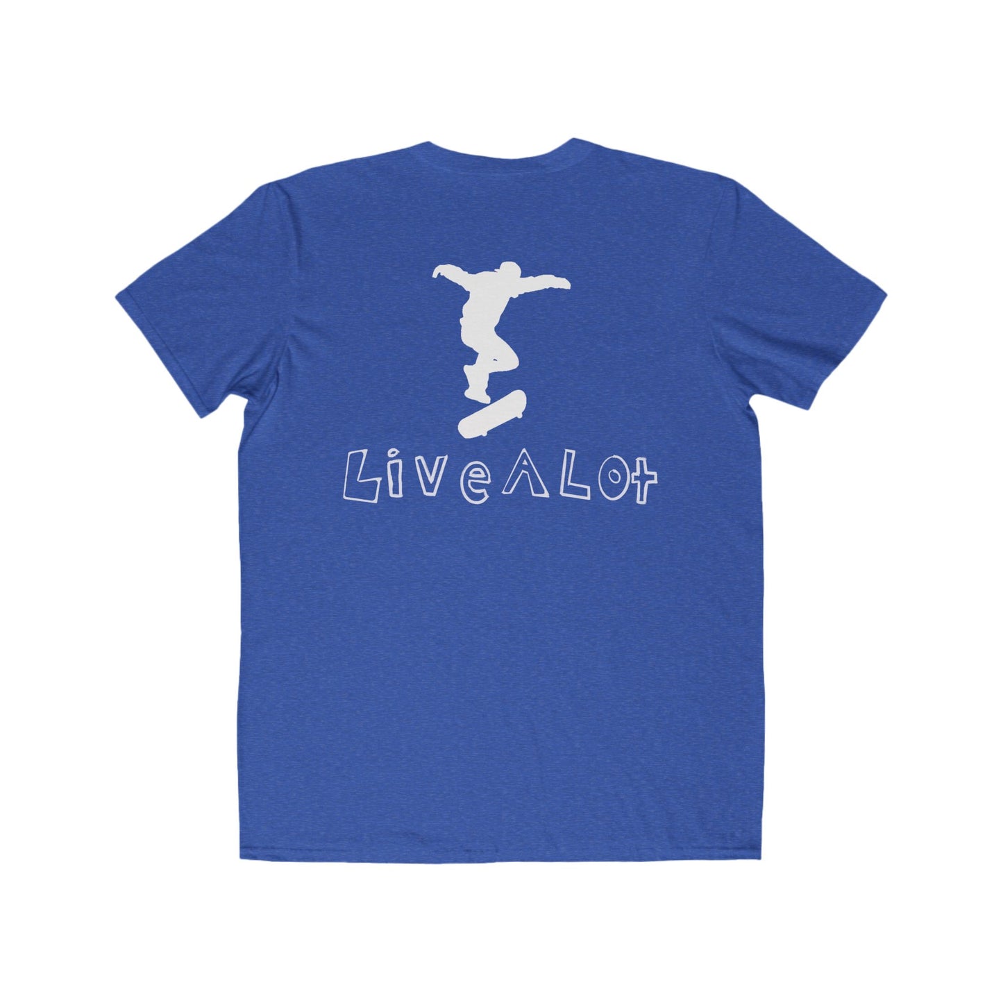 Live A Lot - Classic Cotton Tee — Skateboard Edition (Multiple Color Options)