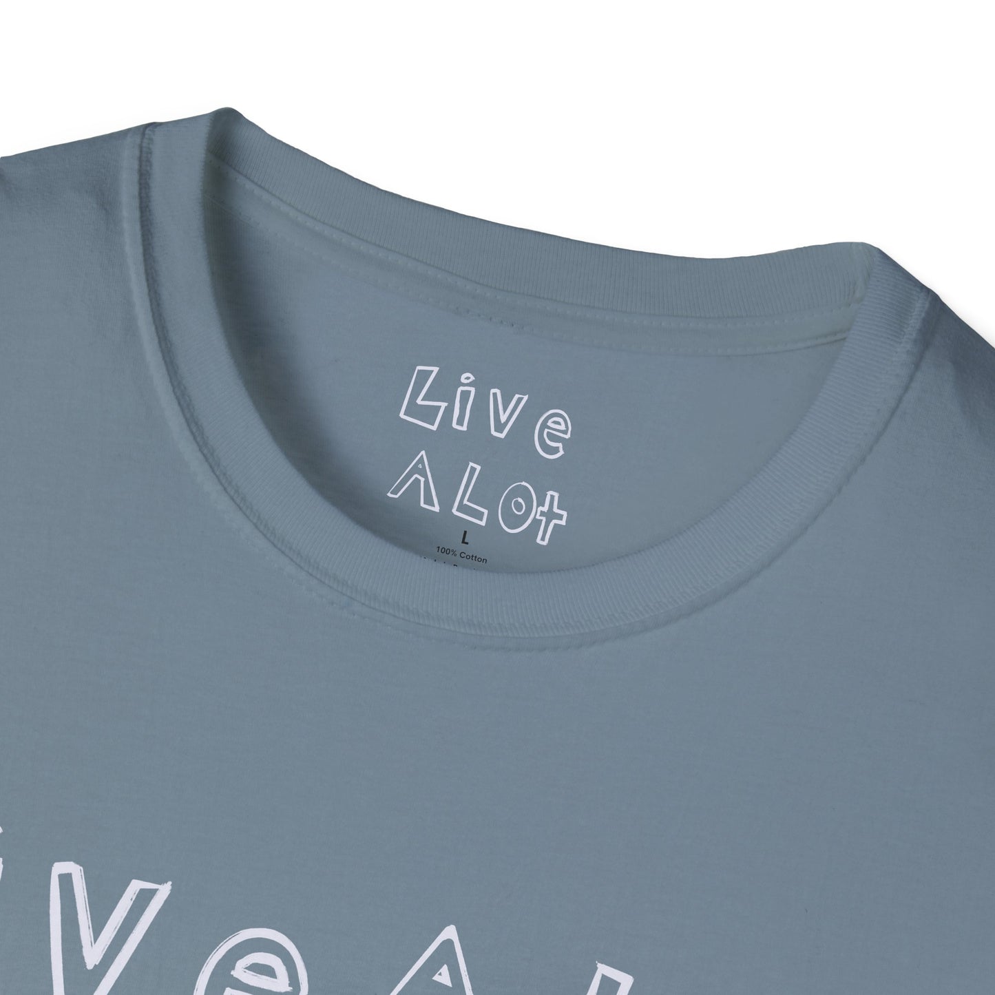Live A Lot - Surfer Tee — Front & Back Print (Multiple Color Options)