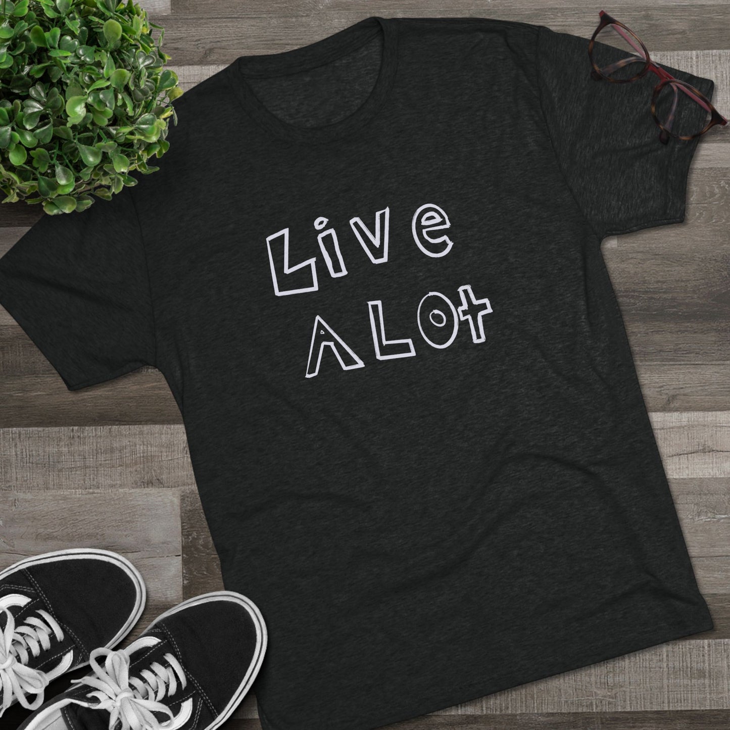 Live A Lot - Tri-Blend Tee (Multiple Color Options)