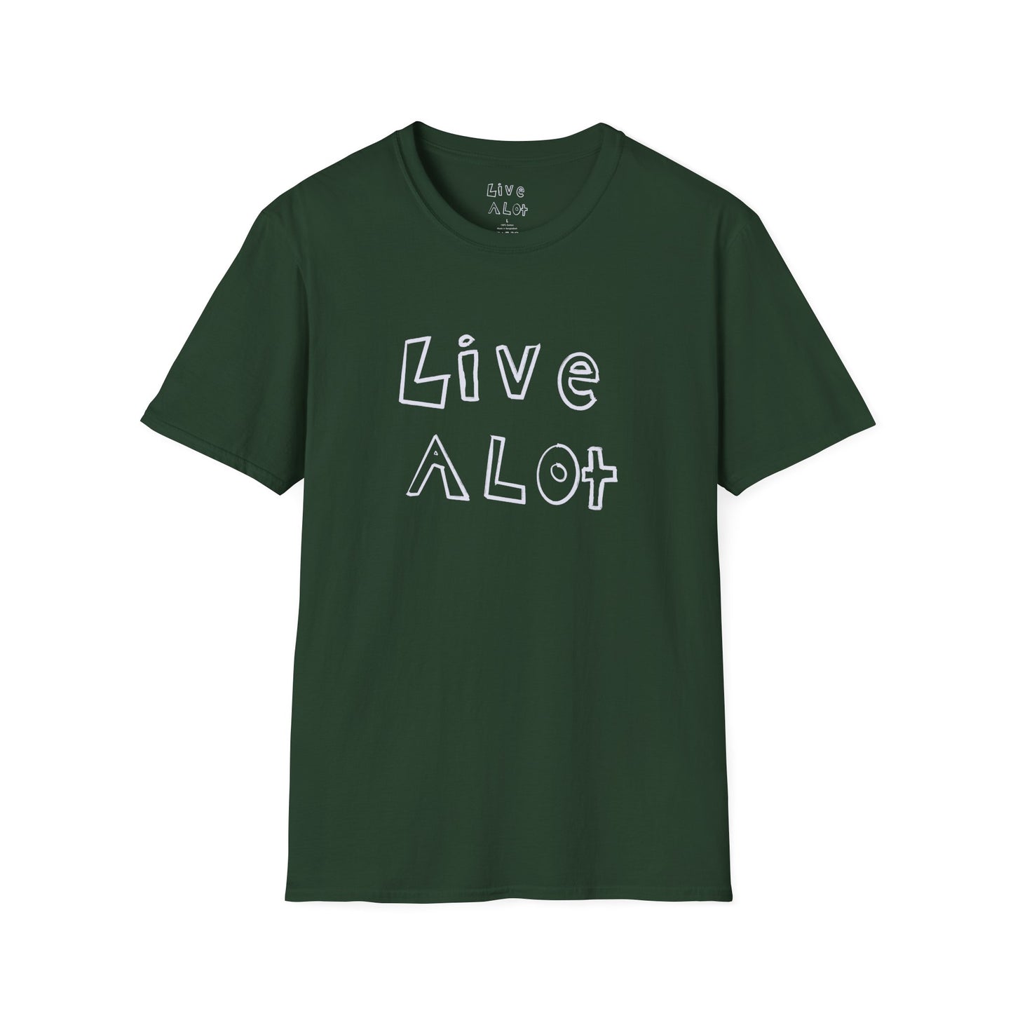 Live A Lot - Soft-Style Tee (Multiple Color Options)