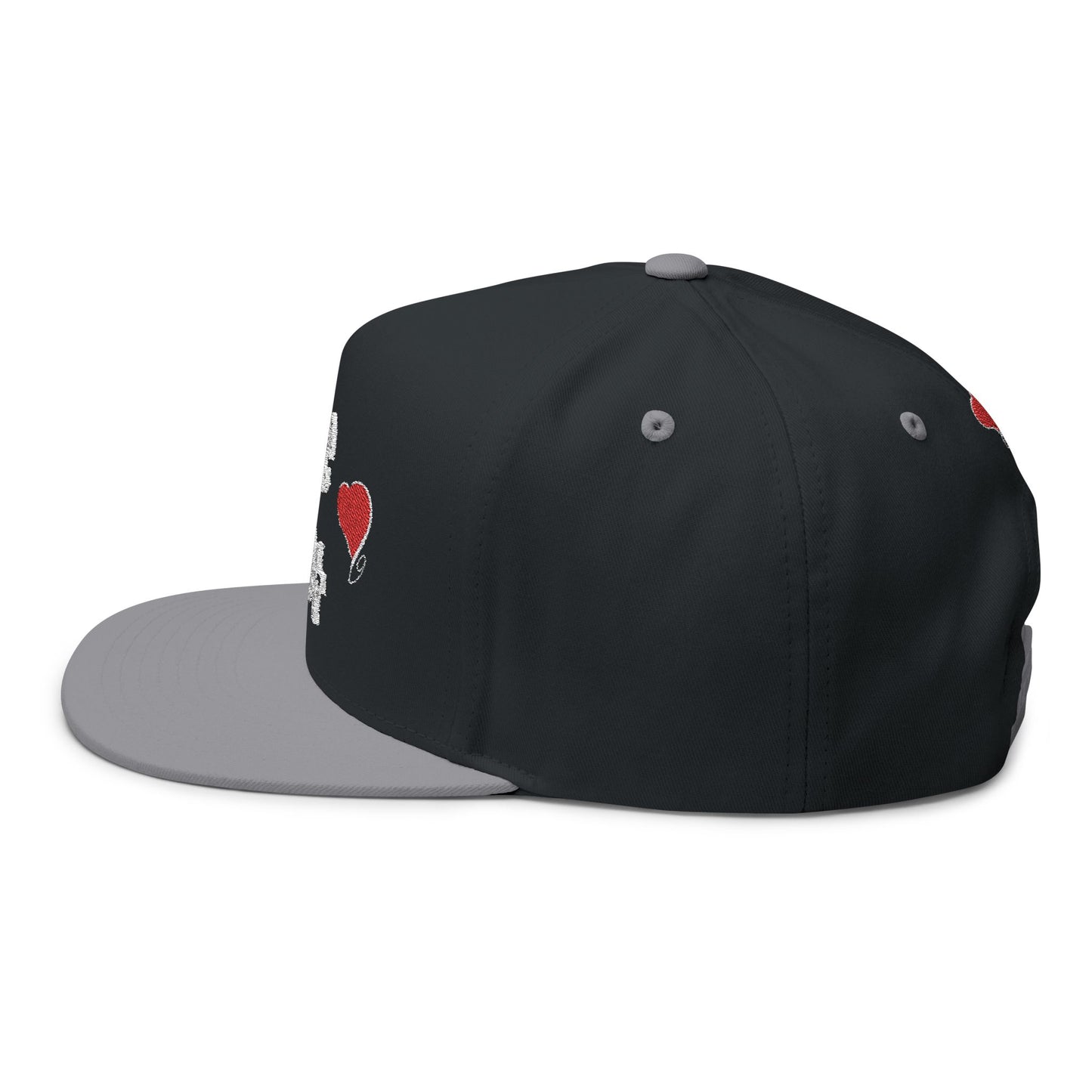 LIVE A LOT Heart Flat Bill Cap — City of Angels Edition