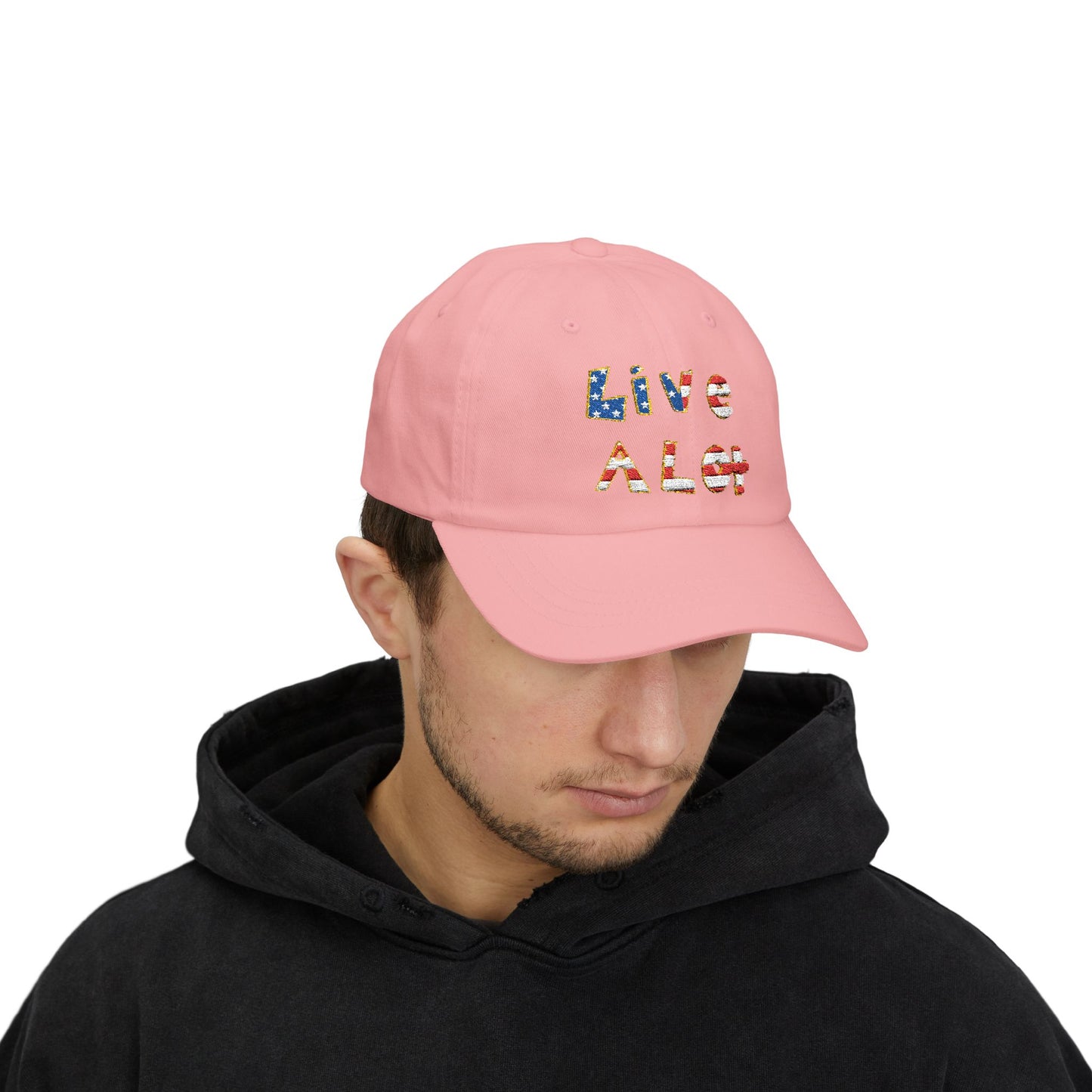 LIVE A LOT® Dad Cap – American Flag Edition