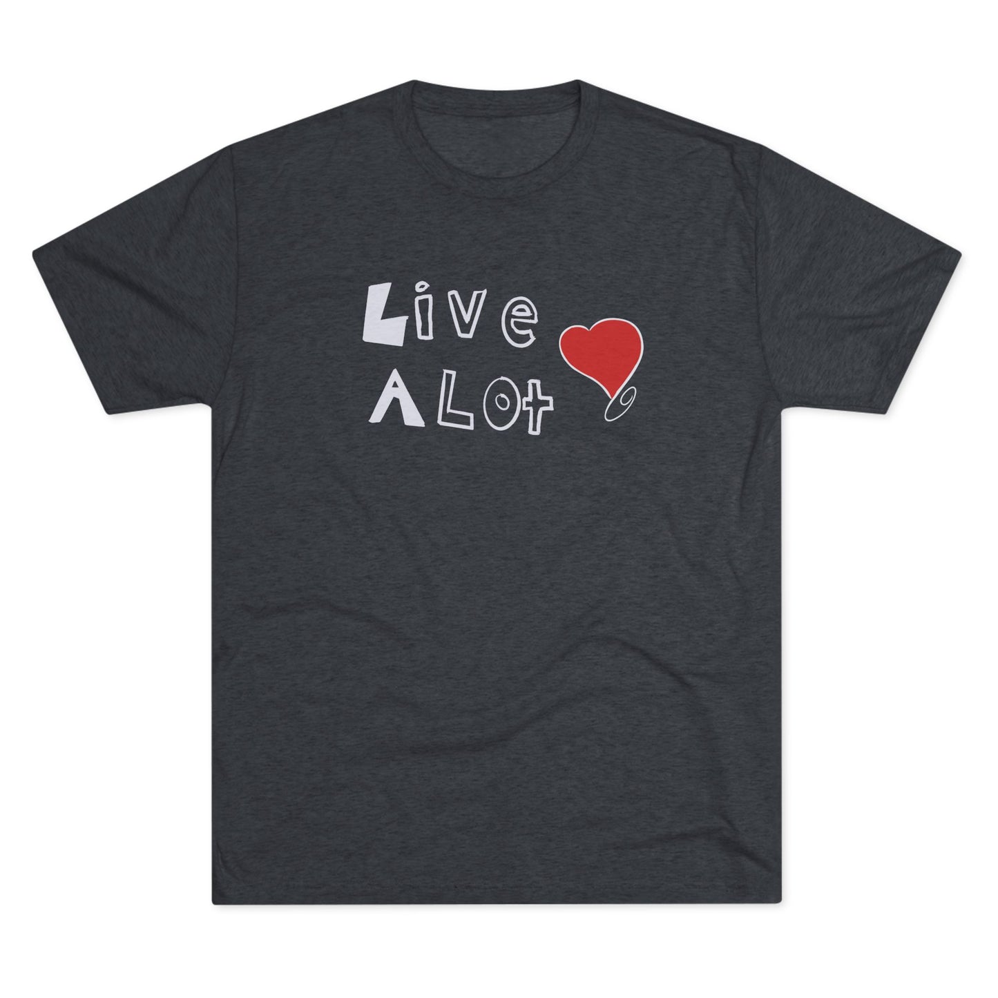 Live A Lot Tee — Heart Design / LA Edition (Multiple Color Options)