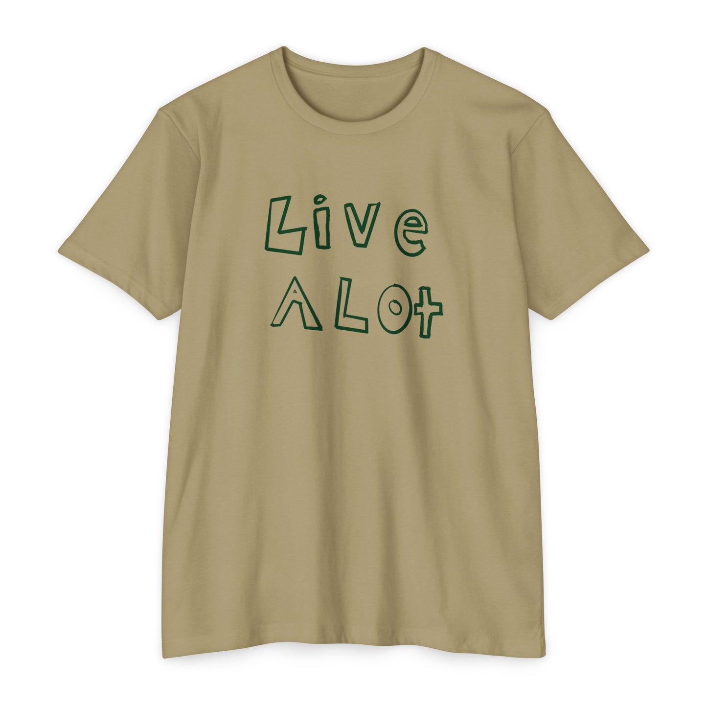 Live A Lot - CVC Jersey Tee (Multiple Color Options)