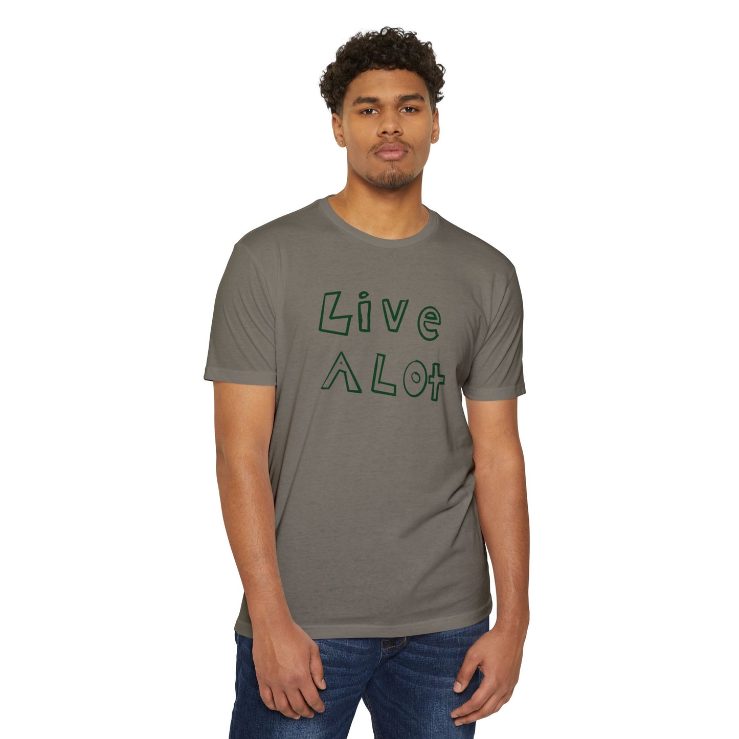 Live A Lot - CVC Jersey Tee (Multiple Color Options)