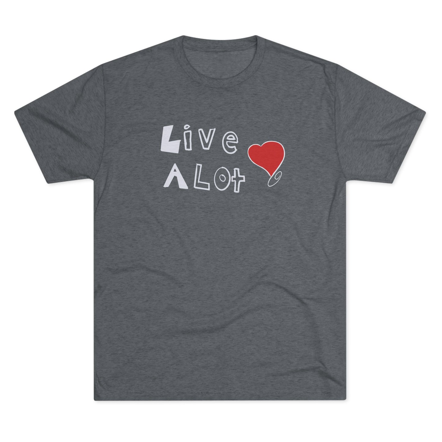 Live A Lot Tee — Heart Design / LA Edition (Multiple Color Options)