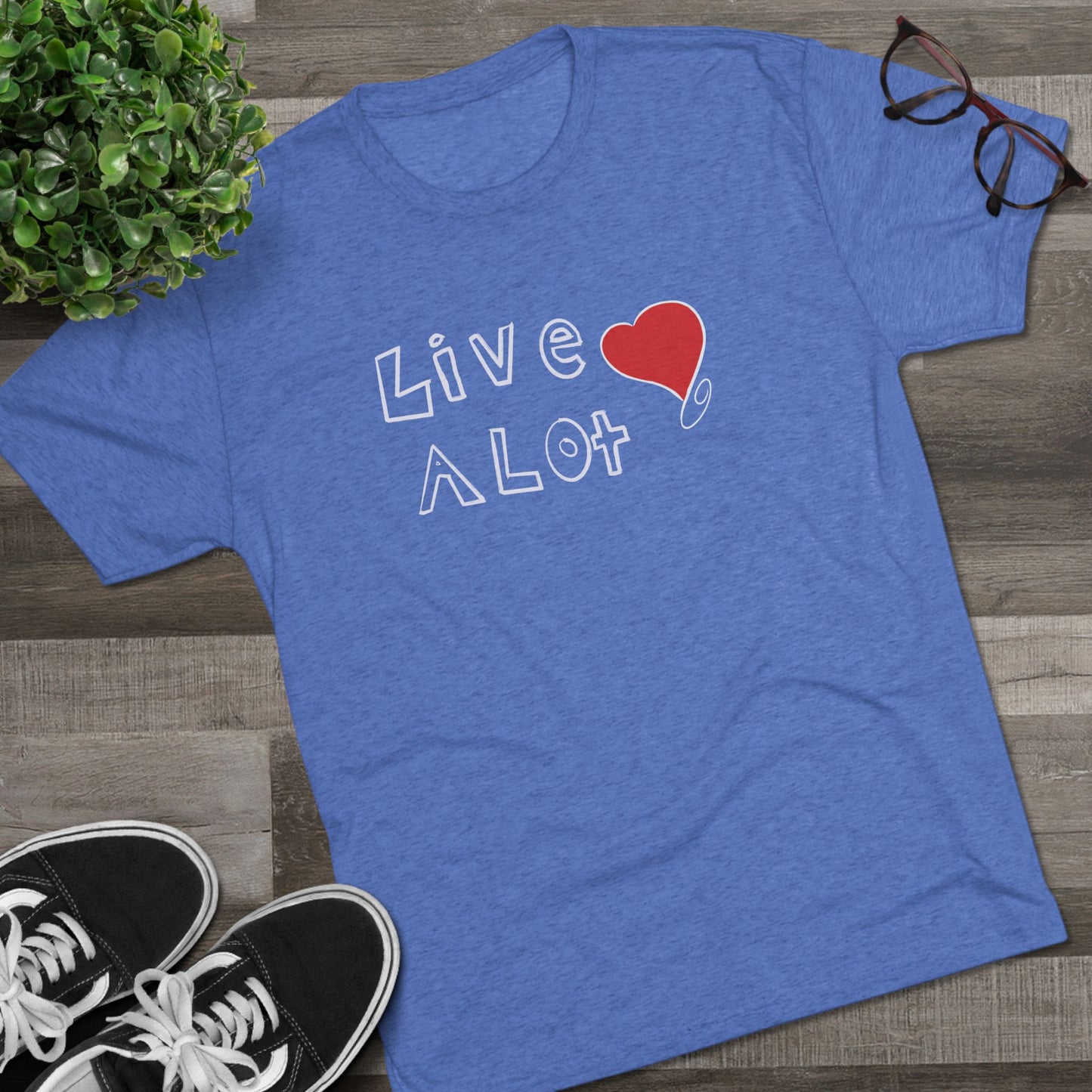 Live A Lot – Heart Edition Tee (Multiple Color Options)