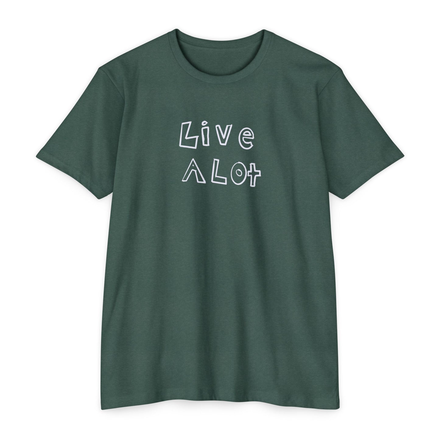 Live A Lot - CVC Jersey Tee (Multiple Color Options)