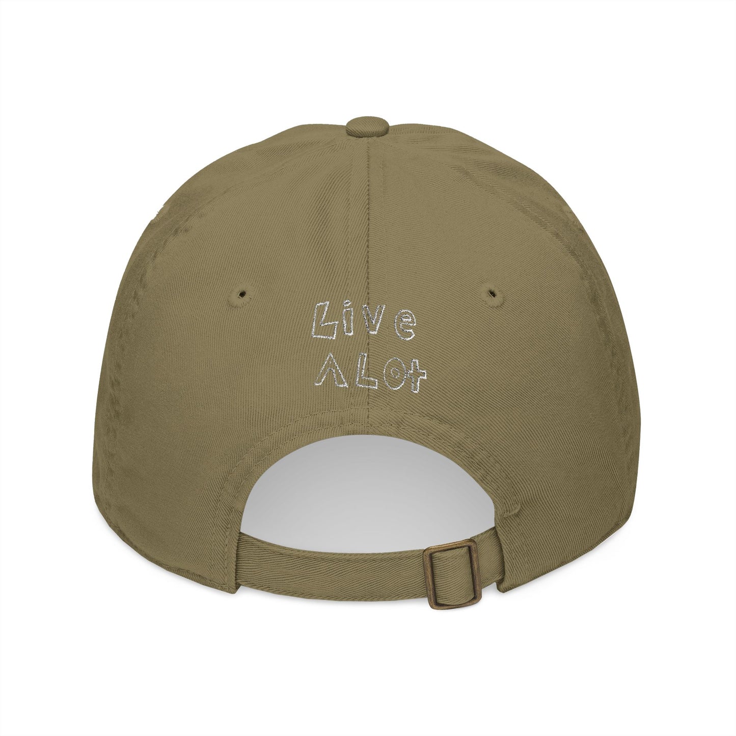 LIVE A LOT – Dad Cap (White Embroidery - Multiple Color Options)