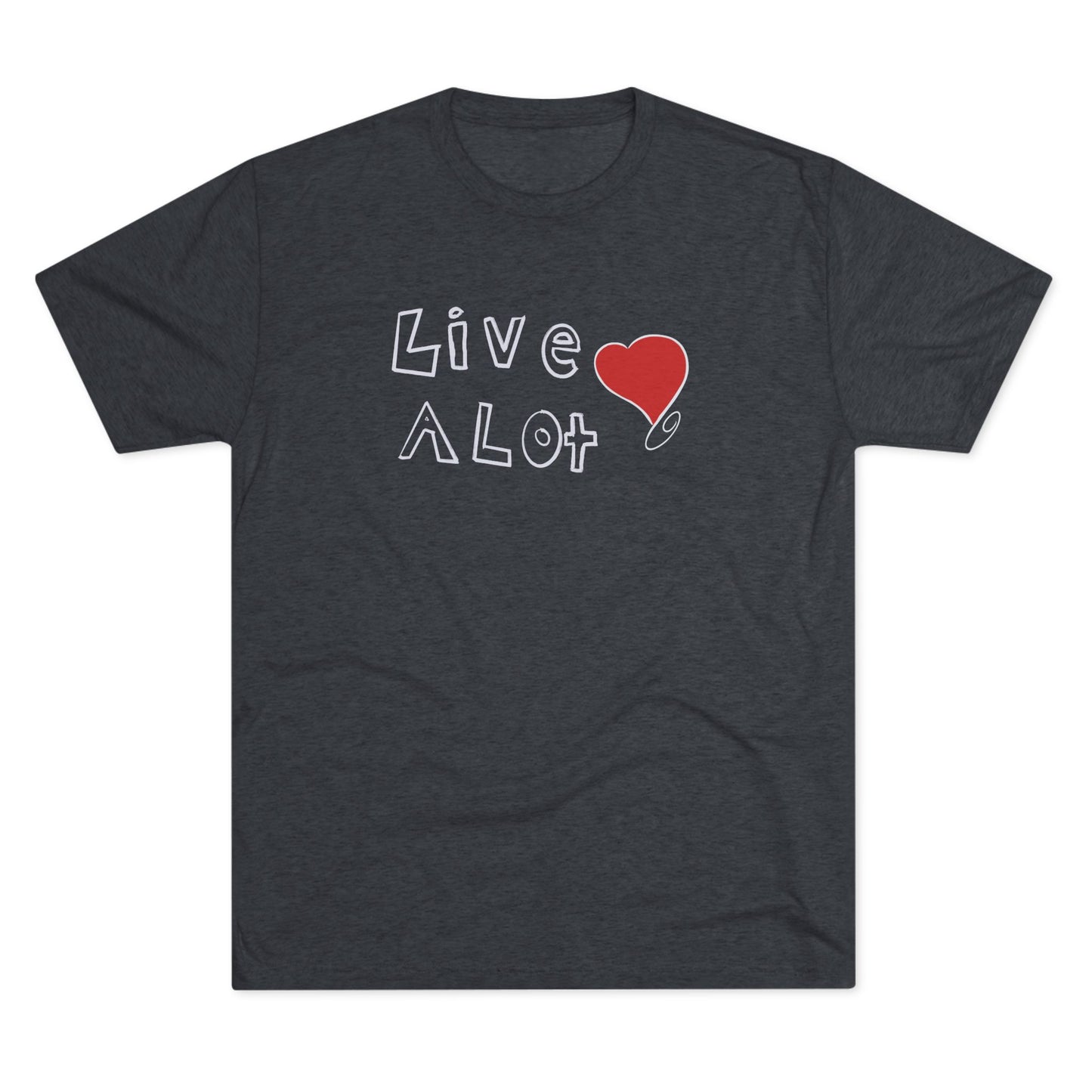 Live A Lot – Heart Edition Tee (Multiple Color Options)