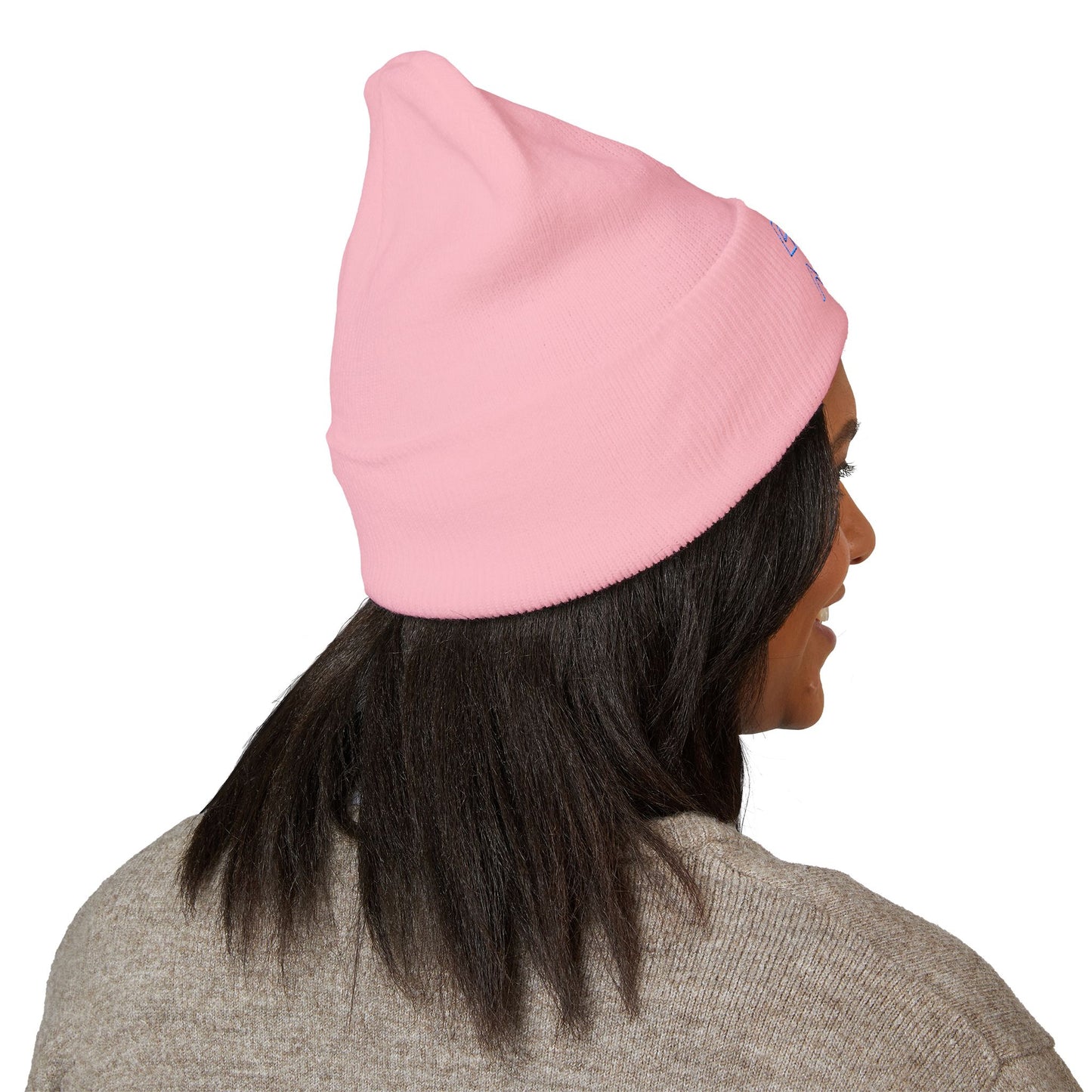 LIVE A LOT - Embroidered Beanie – Aqua/Teal (various color options)