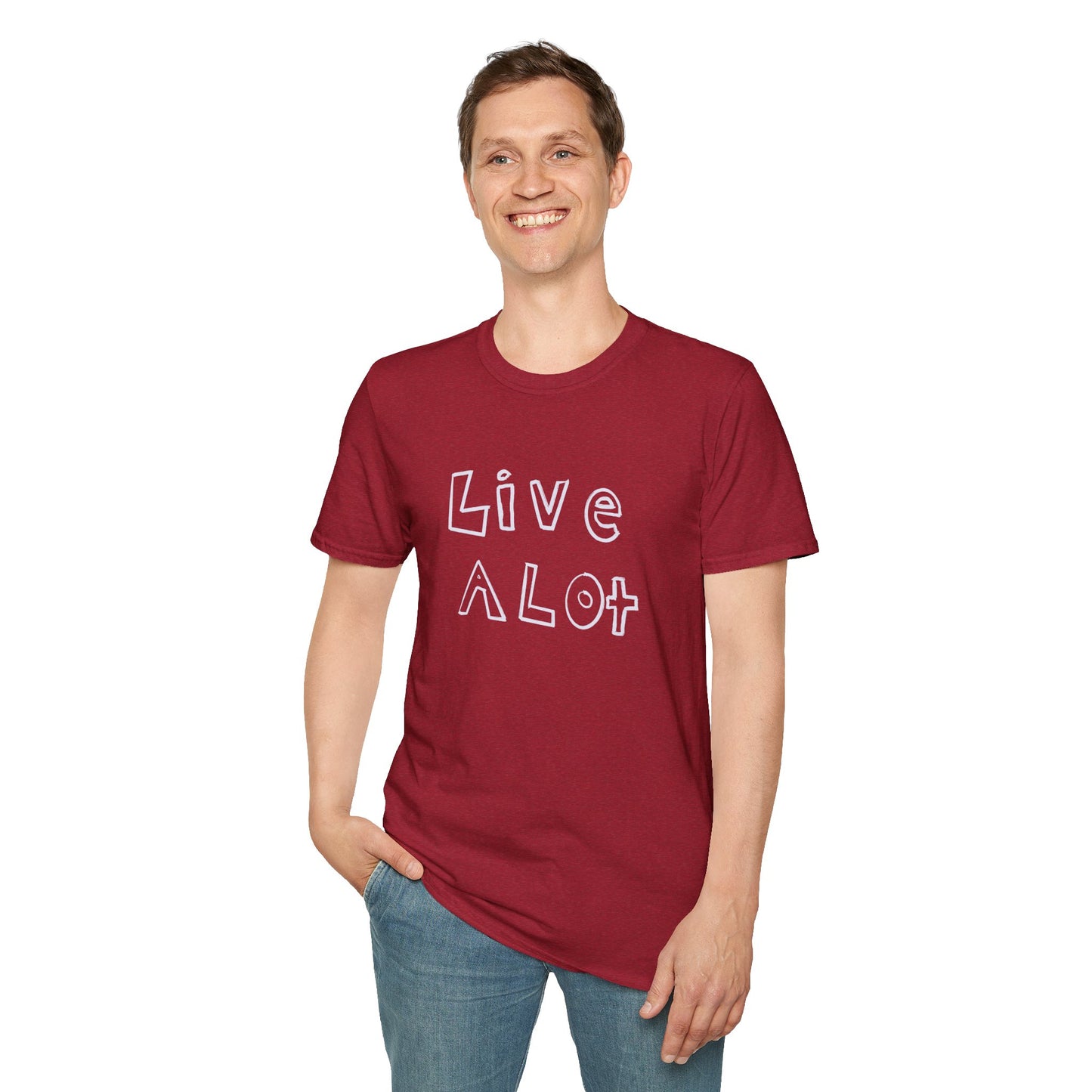 Live A Lot - Soft-Style Tee (Multiple Color Options)