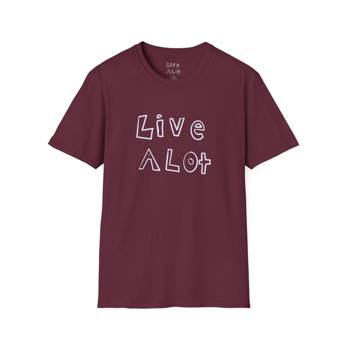 Live A Lot - Soft-Style Tee (Multiple Color Options)