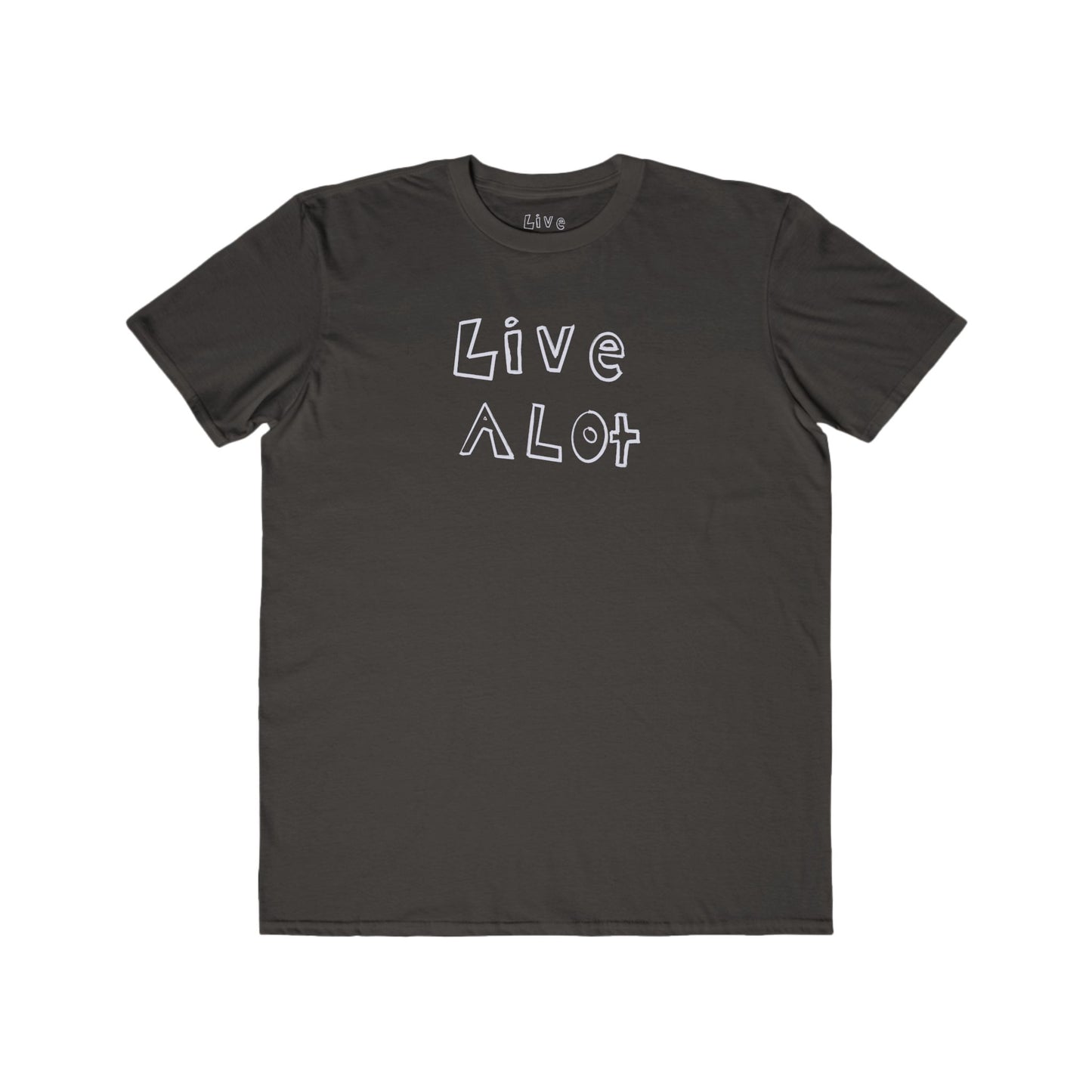 Live A Lot - Modern Cotton Tee (Multiple Color Options)