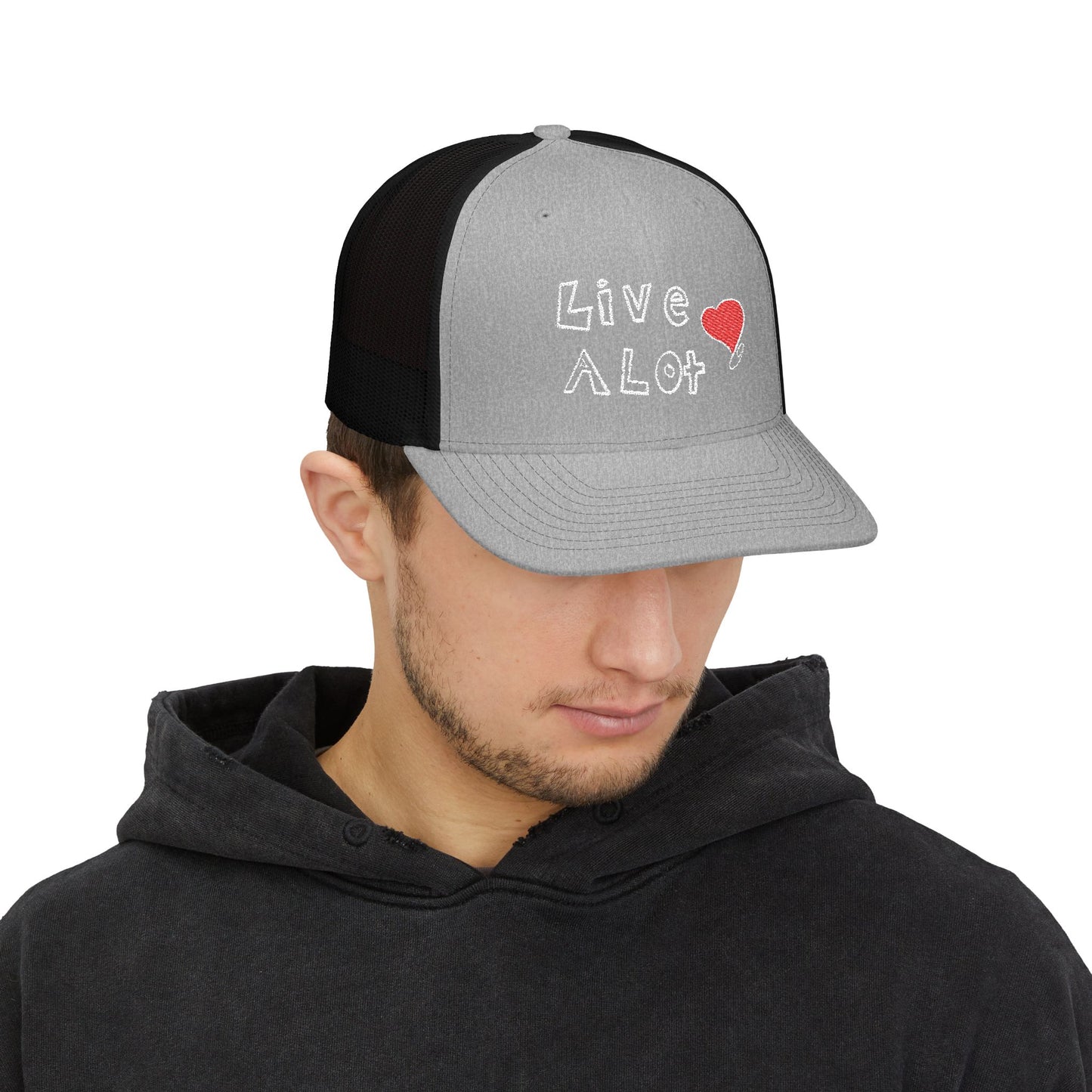 Live A Lot: Heart Trucker Hat