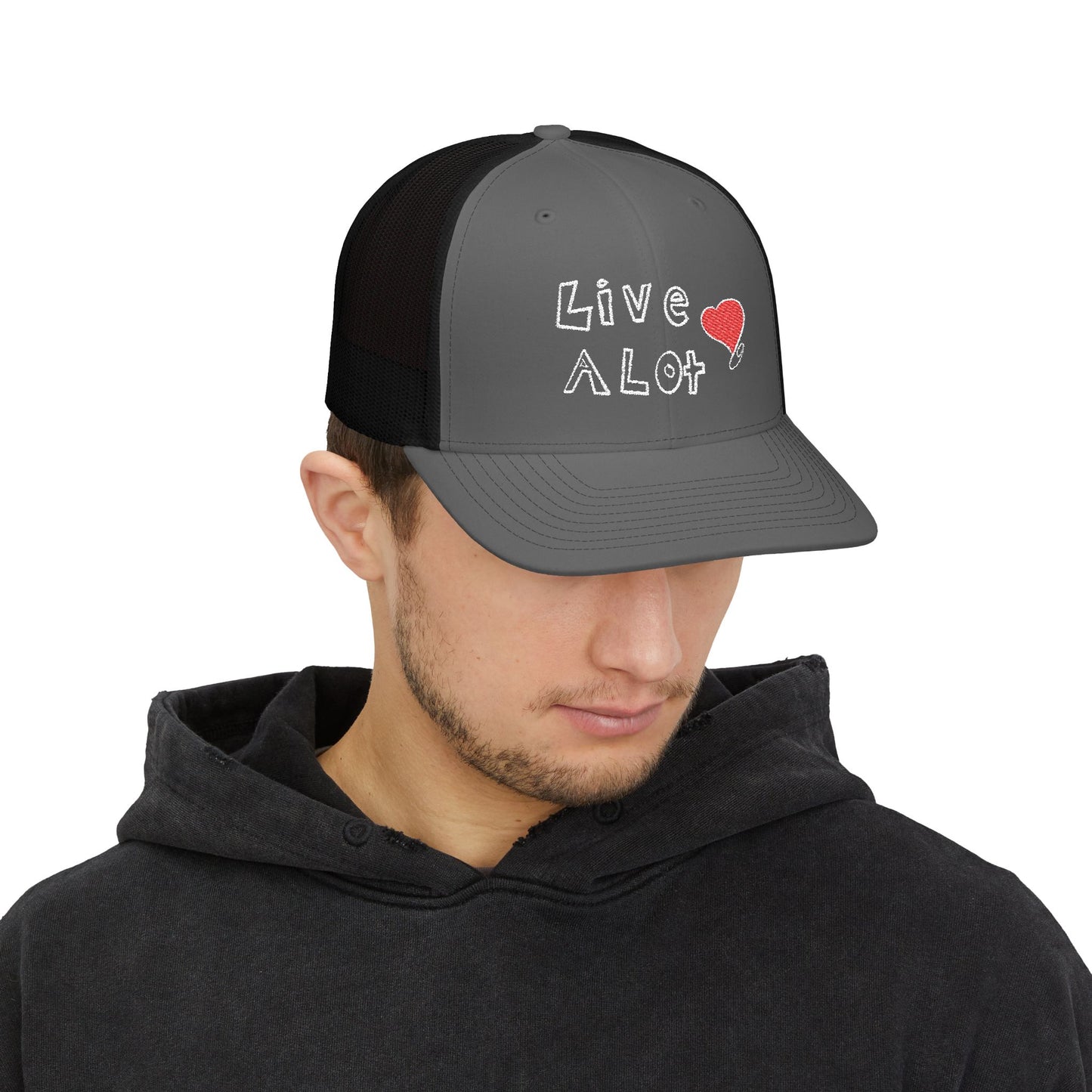 Live A Lot: Heart Trucker Hat
