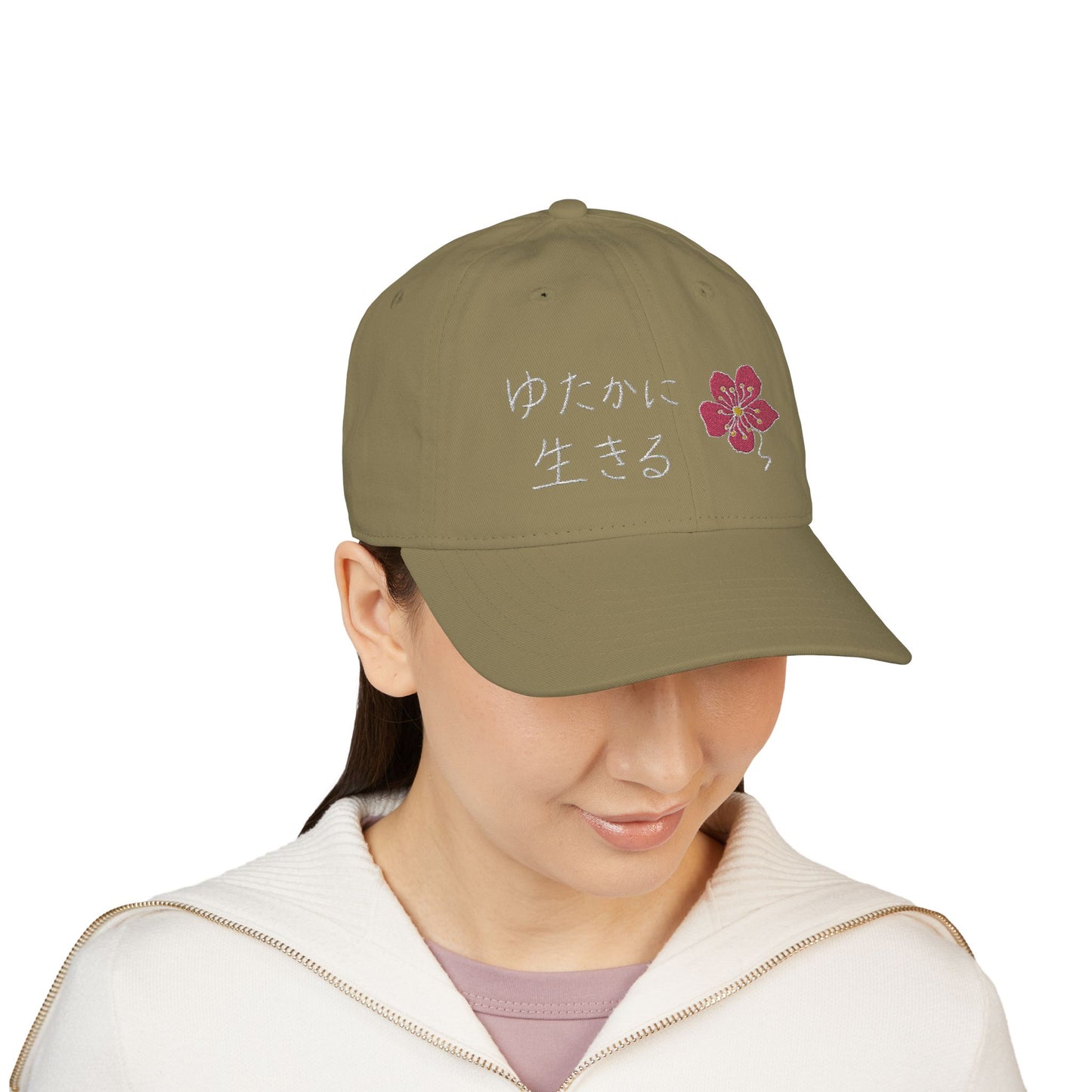 LIVE A LOT Sakura (Cherry Blossom) Organic Baseball Cap