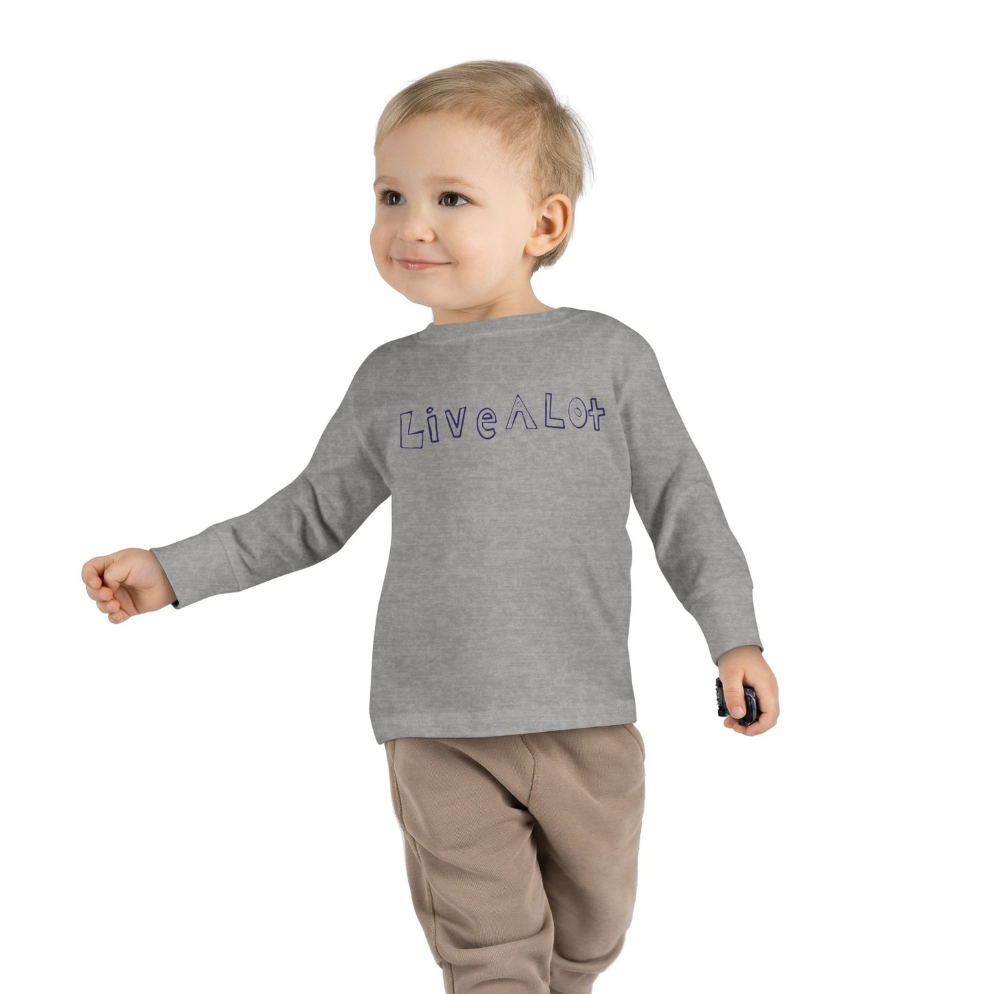 LIVE A LOT - Toddler Long Sleeve Tee – Big Comfort for Little Lives