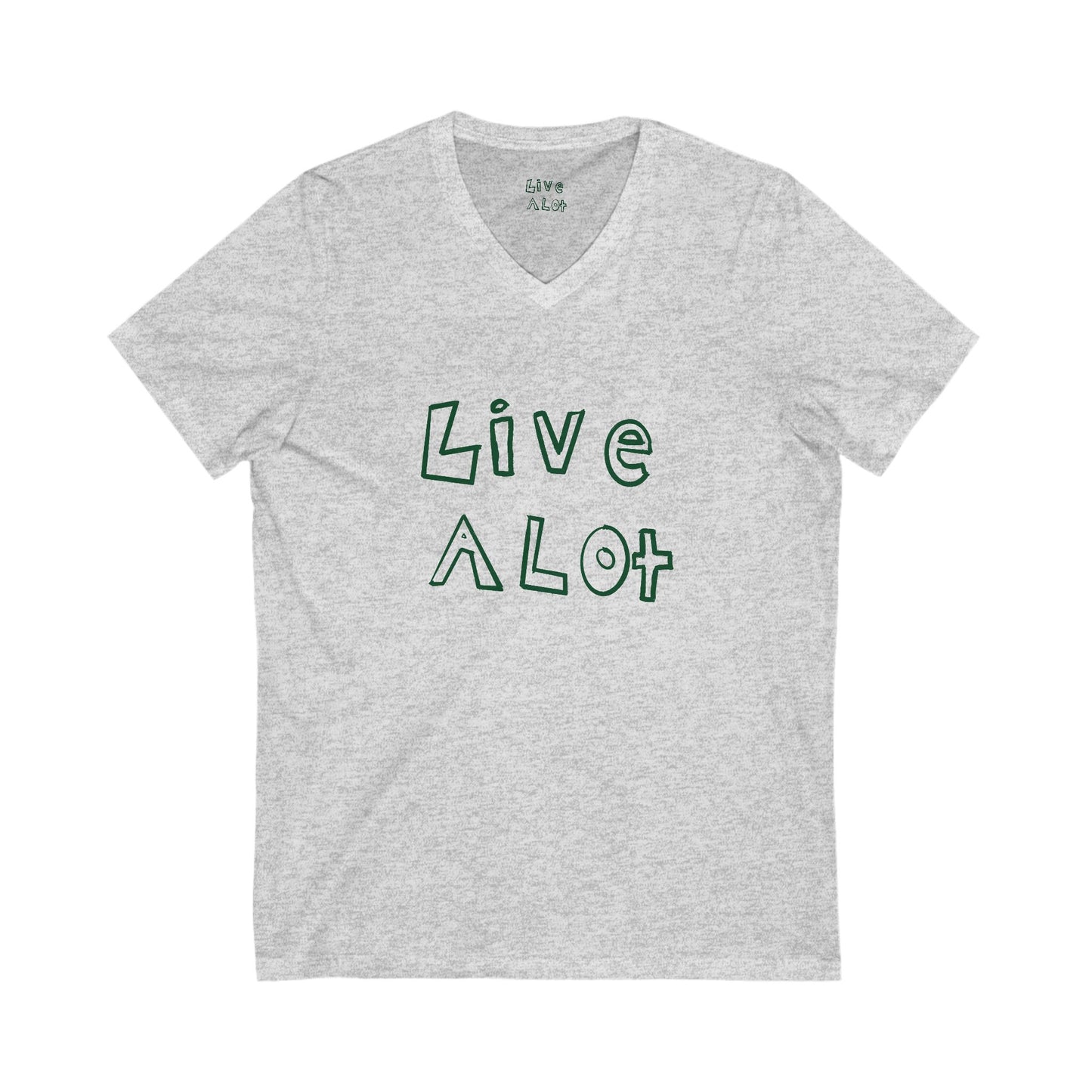 Live A Lot - V-Neck Tee (Multiple Color Options)