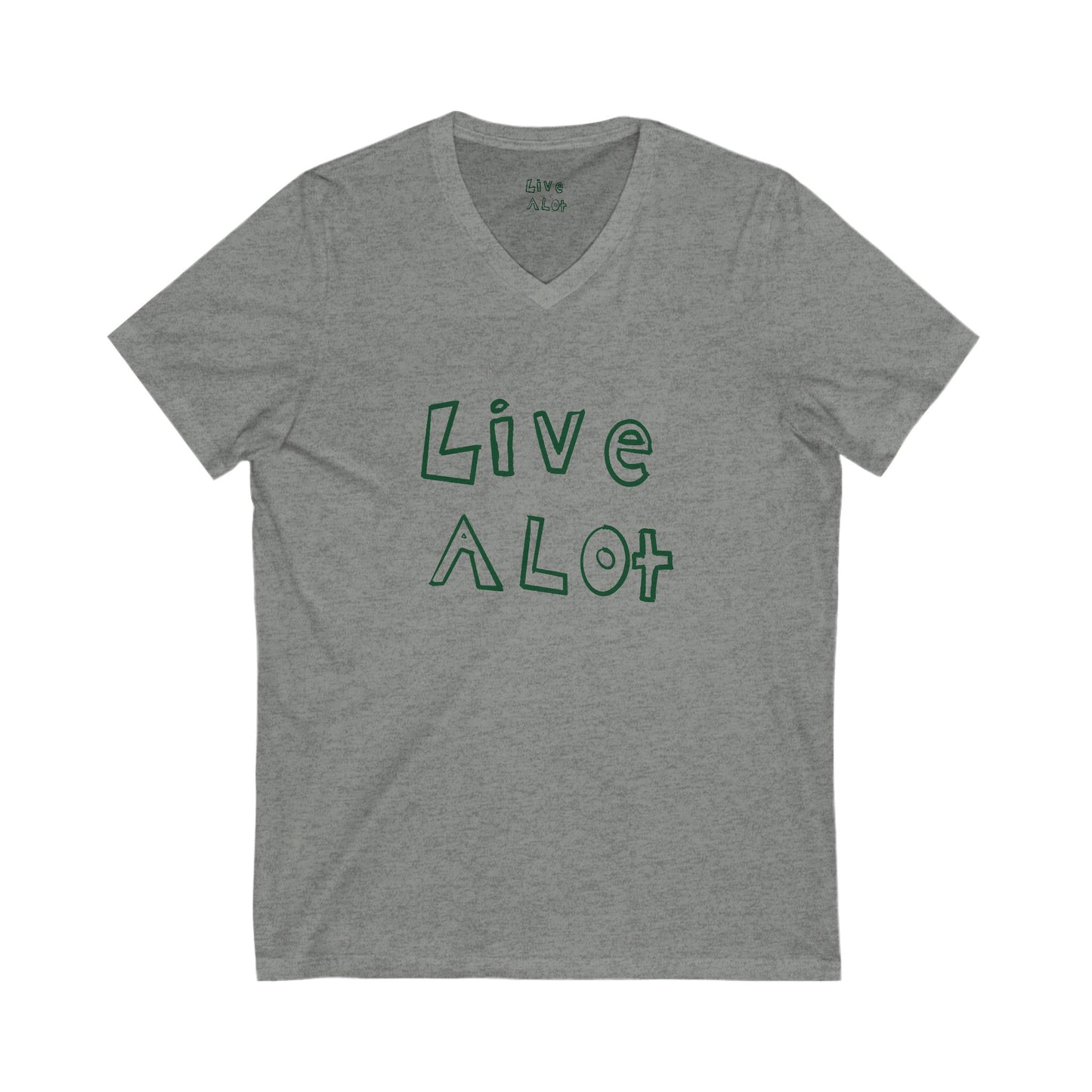 Live A Lot - V-Neck Tee (Multiple Color Options)