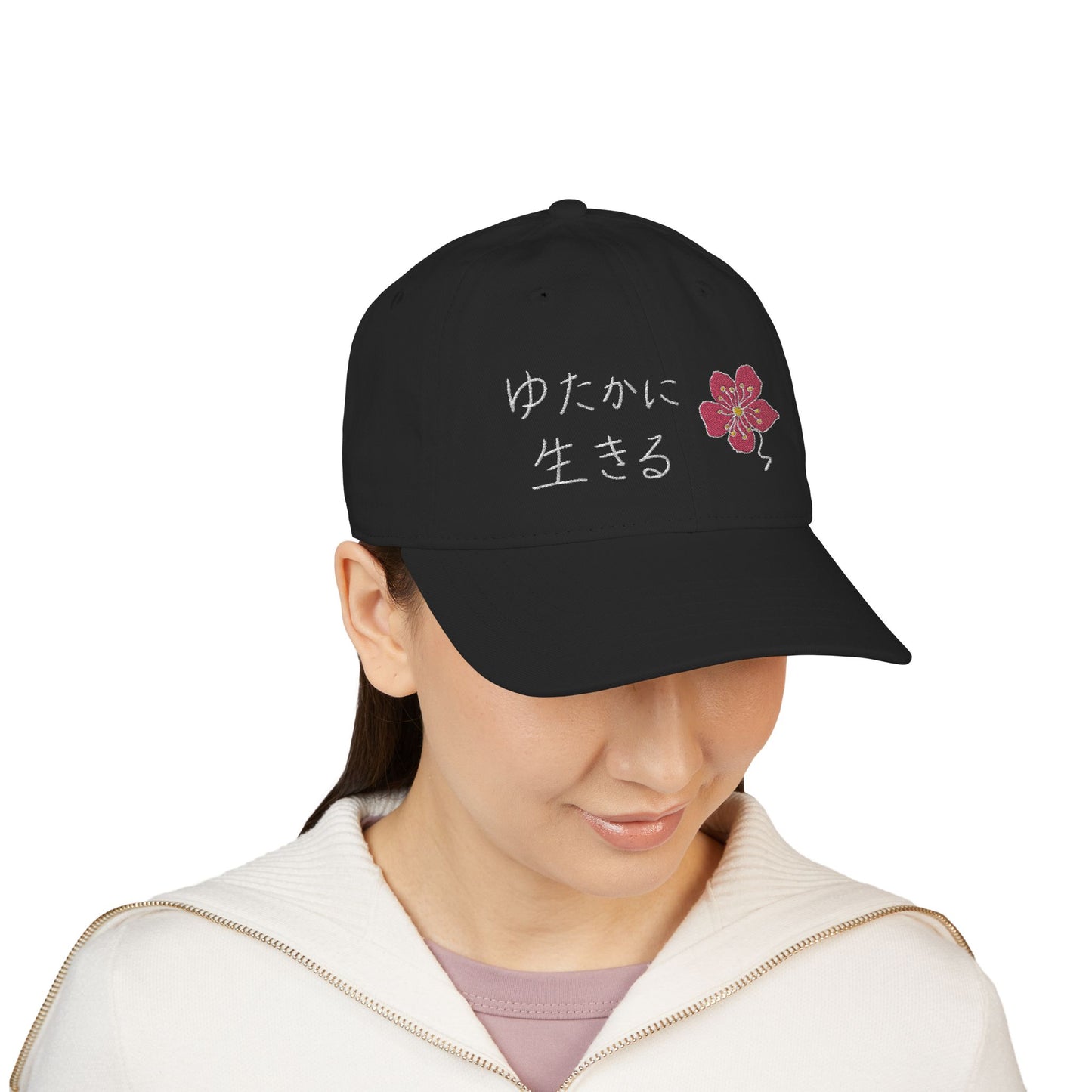 LIVE A LOT Sakura (Cherry Blossom) Organic Baseball Cap