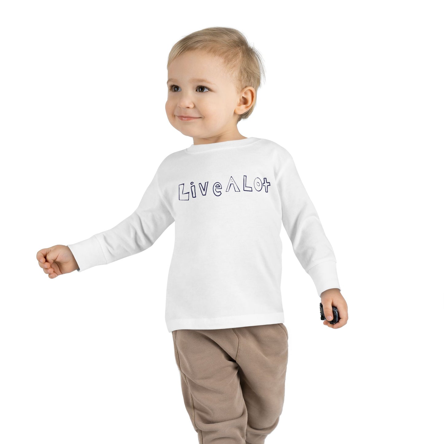 LIVE A LOT - Toddler Long Sleeve Tee – Big Comfort for Little Lives