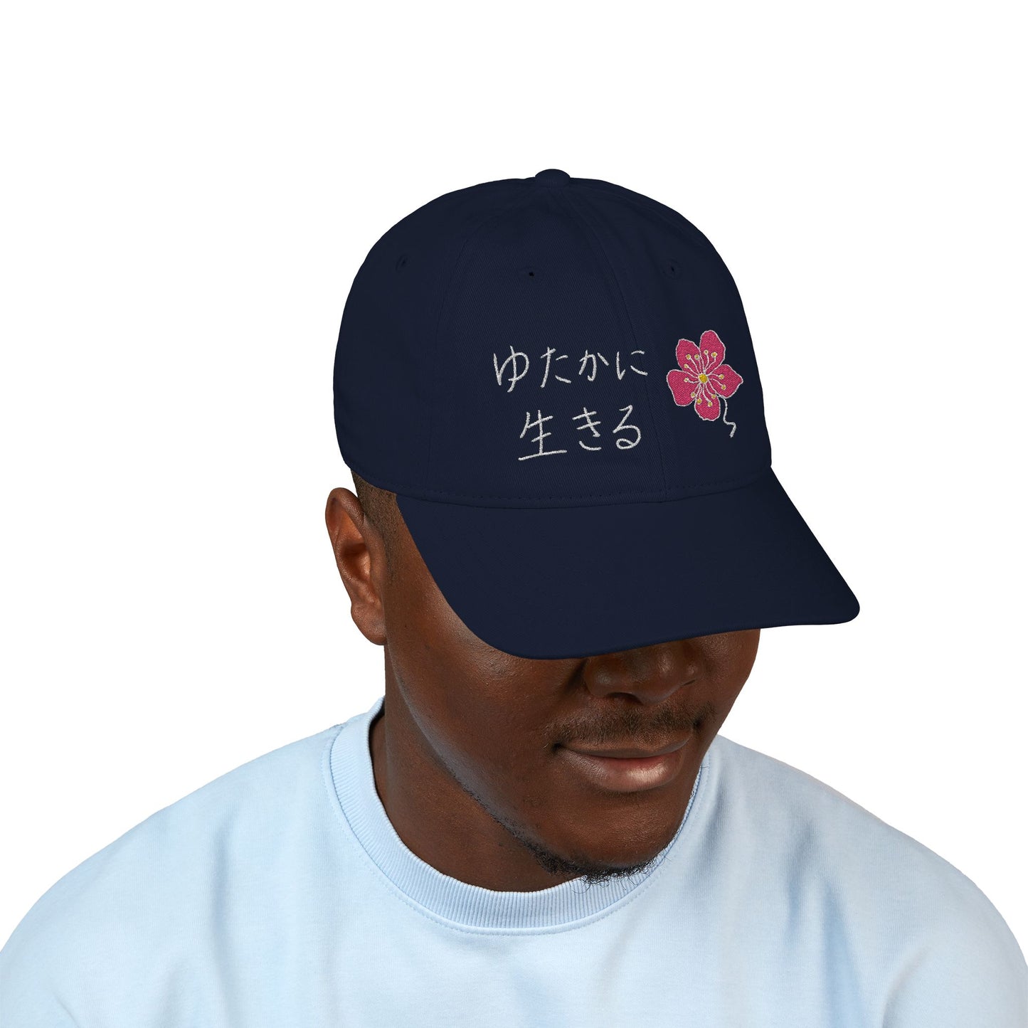 LIVE A LOT Sakura (Cherry Blossom) Organic Baseball Cap