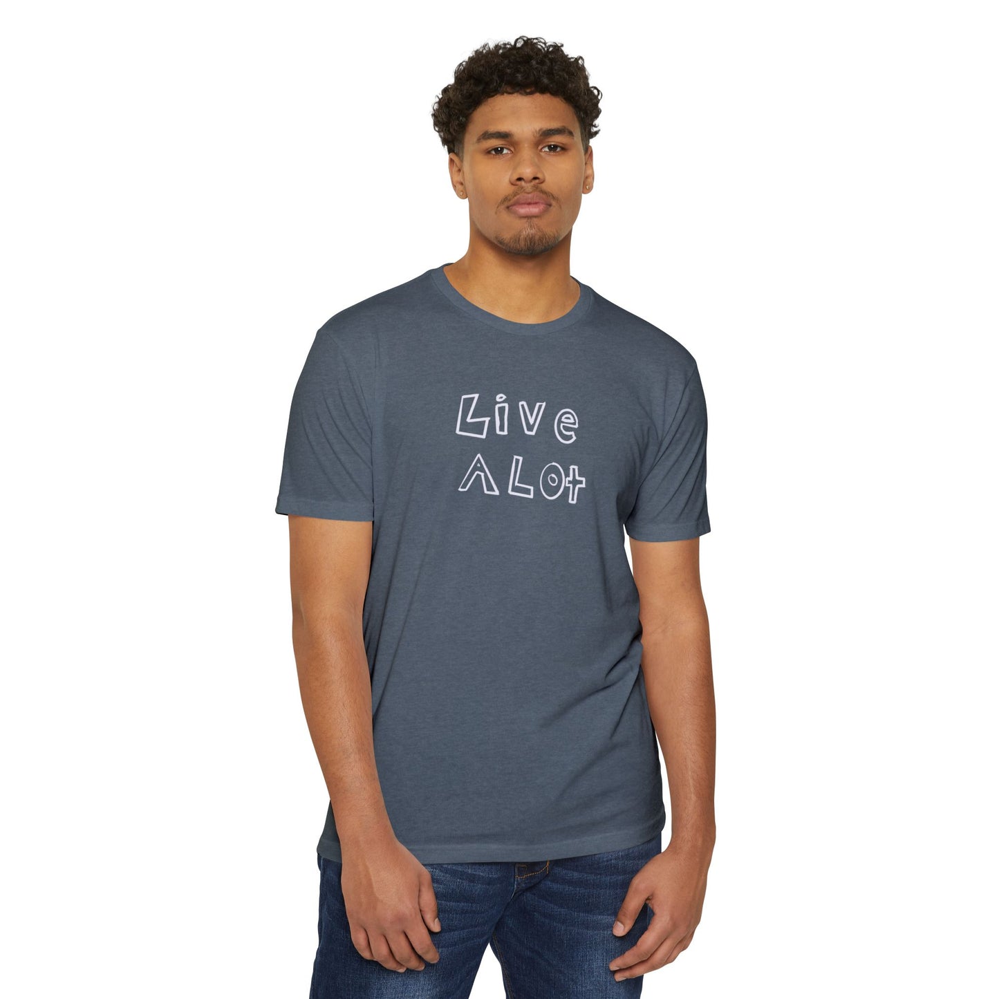 Live A Lot - CVC Jersey Tee (Multiple Color Options)
