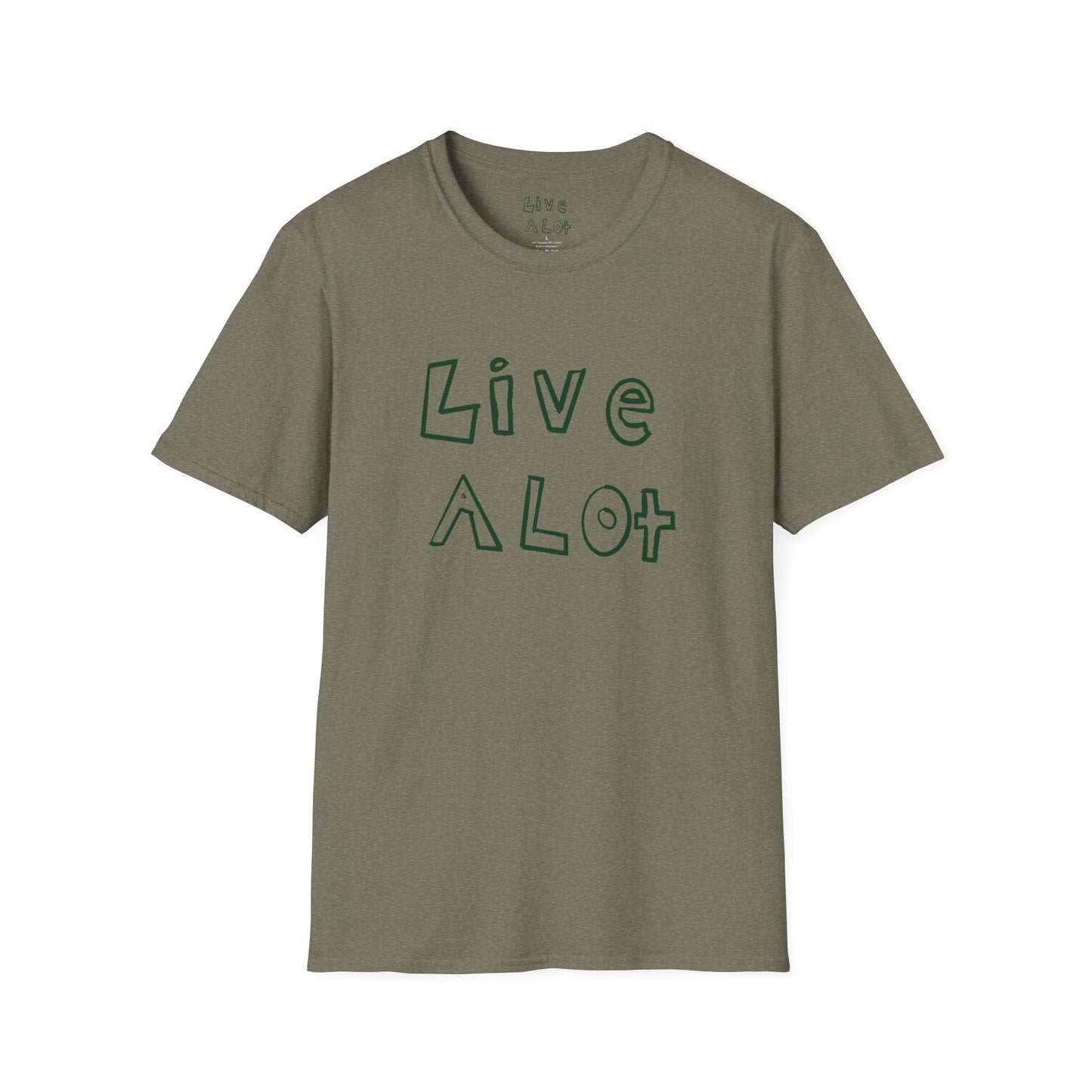 Live A Lot - Soft-Style Tee (Multiple Color Options)