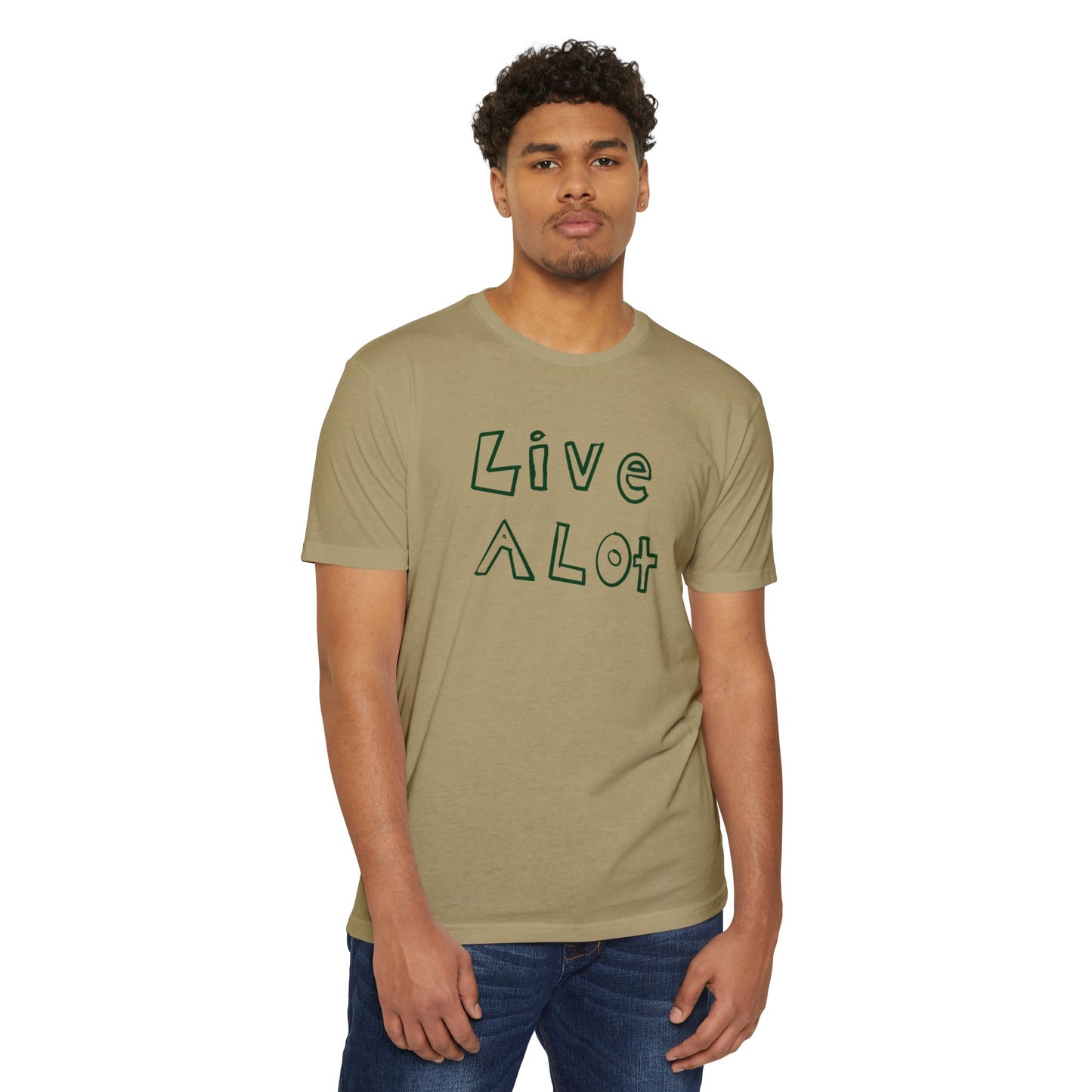Live A Lot - CVC Jersey Tee (Multiple Color Options)