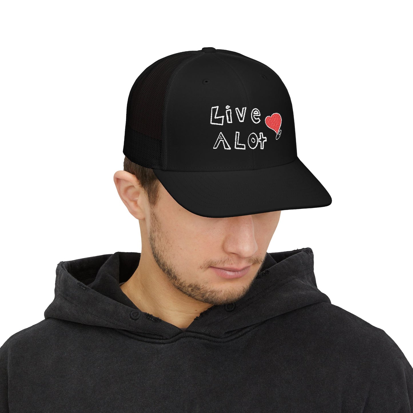 Live A Lot: Heart Trucker Hat