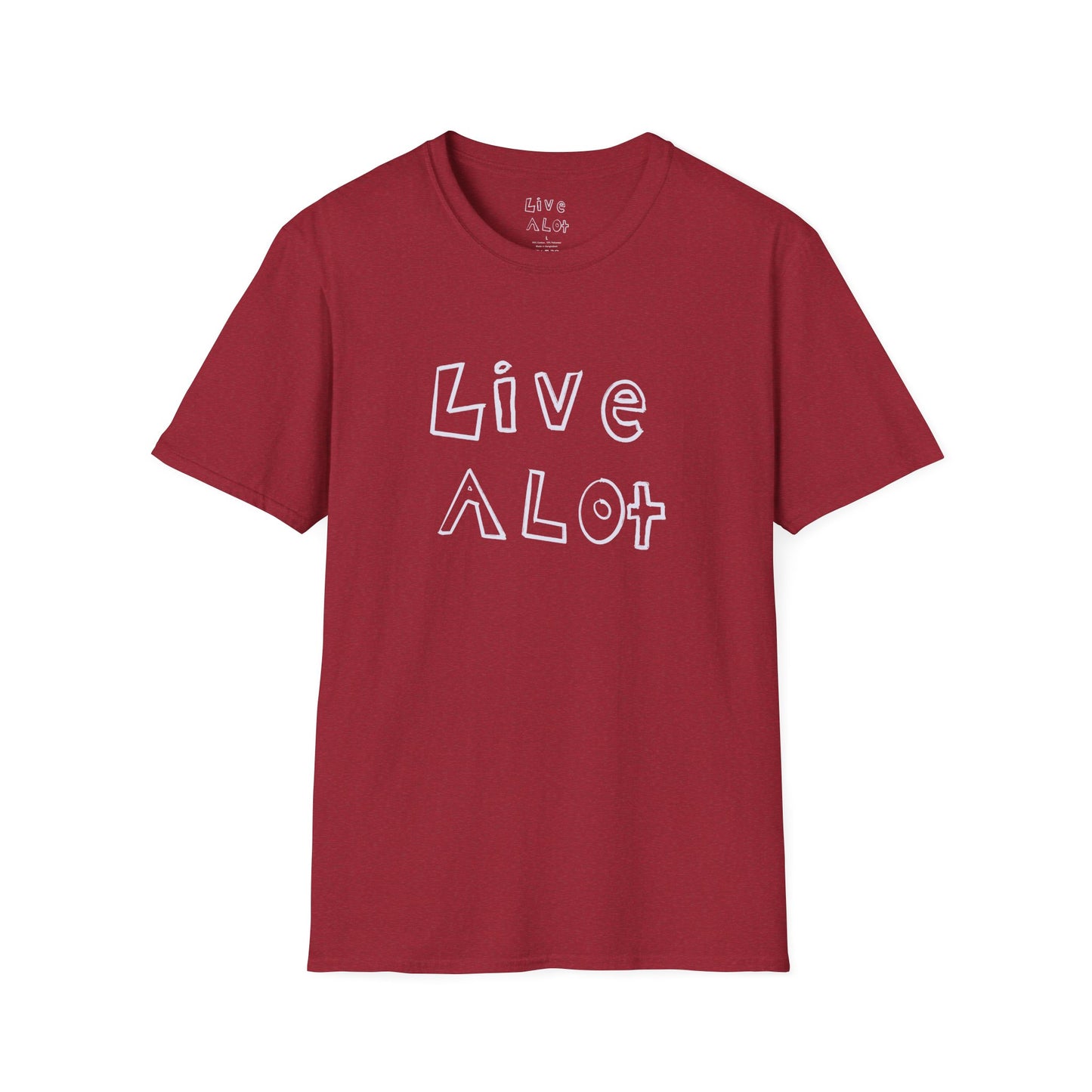 Live A Lot - Soft-Style Tee (Multiple Color Options)
