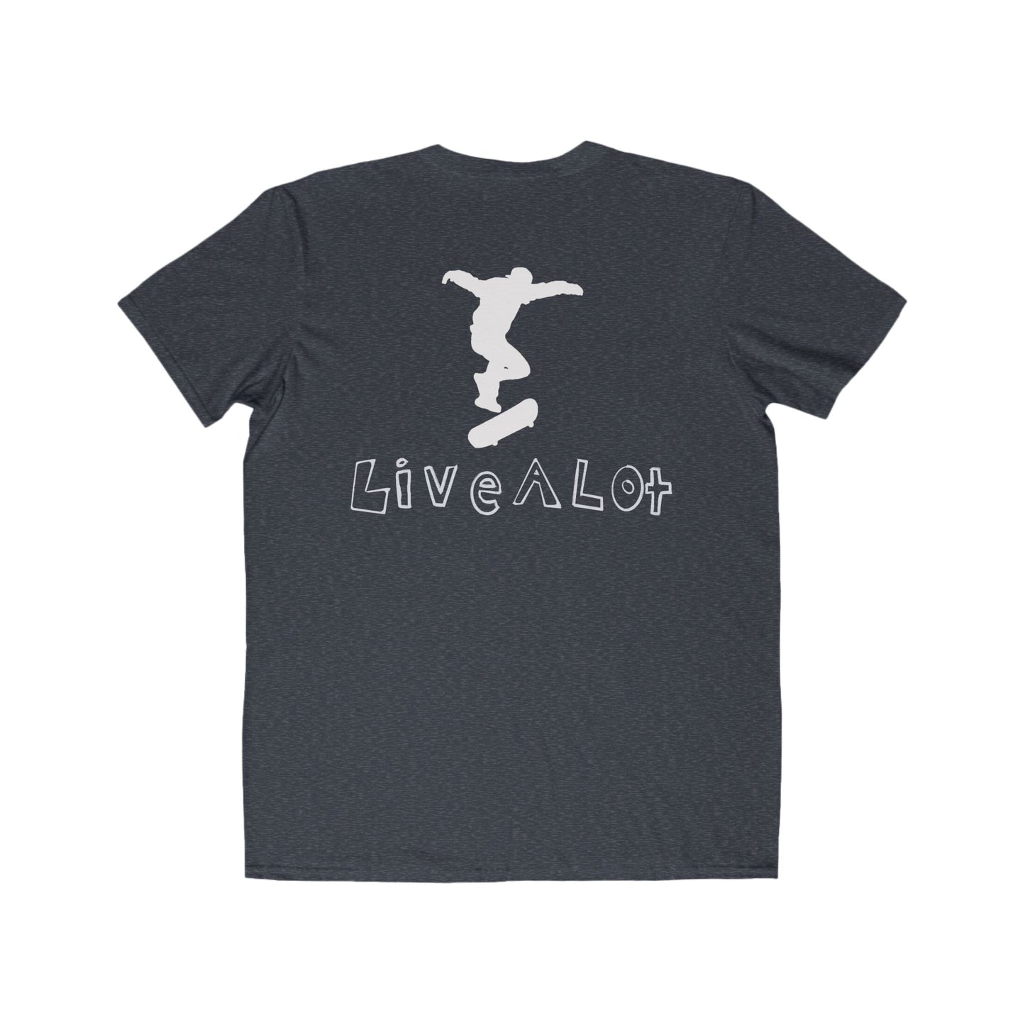 Live A Lot - Classic Cotton Tee — Skateboard Edition (Multiple Color Options)