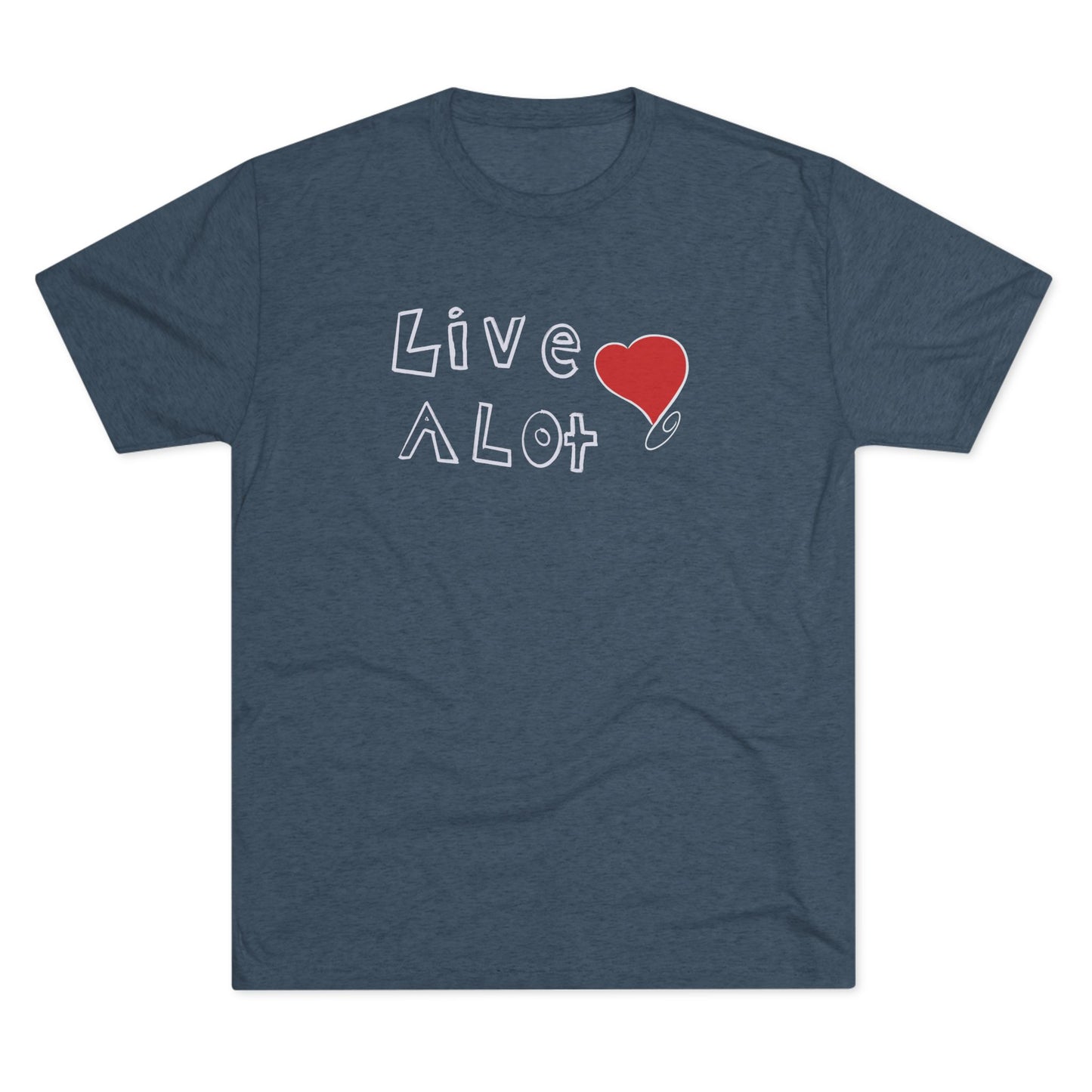 Live A Lot – Heart Edition Tee (Multiple Color Options)