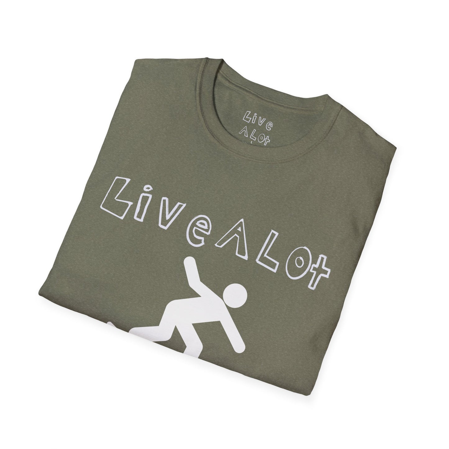 Live A Lot - Surfer Tee — Front & Back Print (Multiple Color Options)