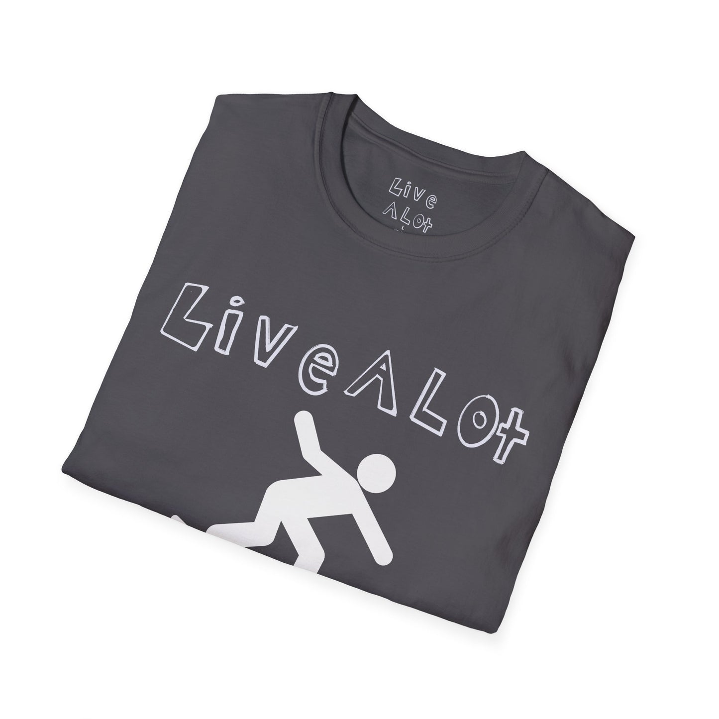 Live A Lot - Surfer Tee — Front & Back Print (Multiple Color Options)