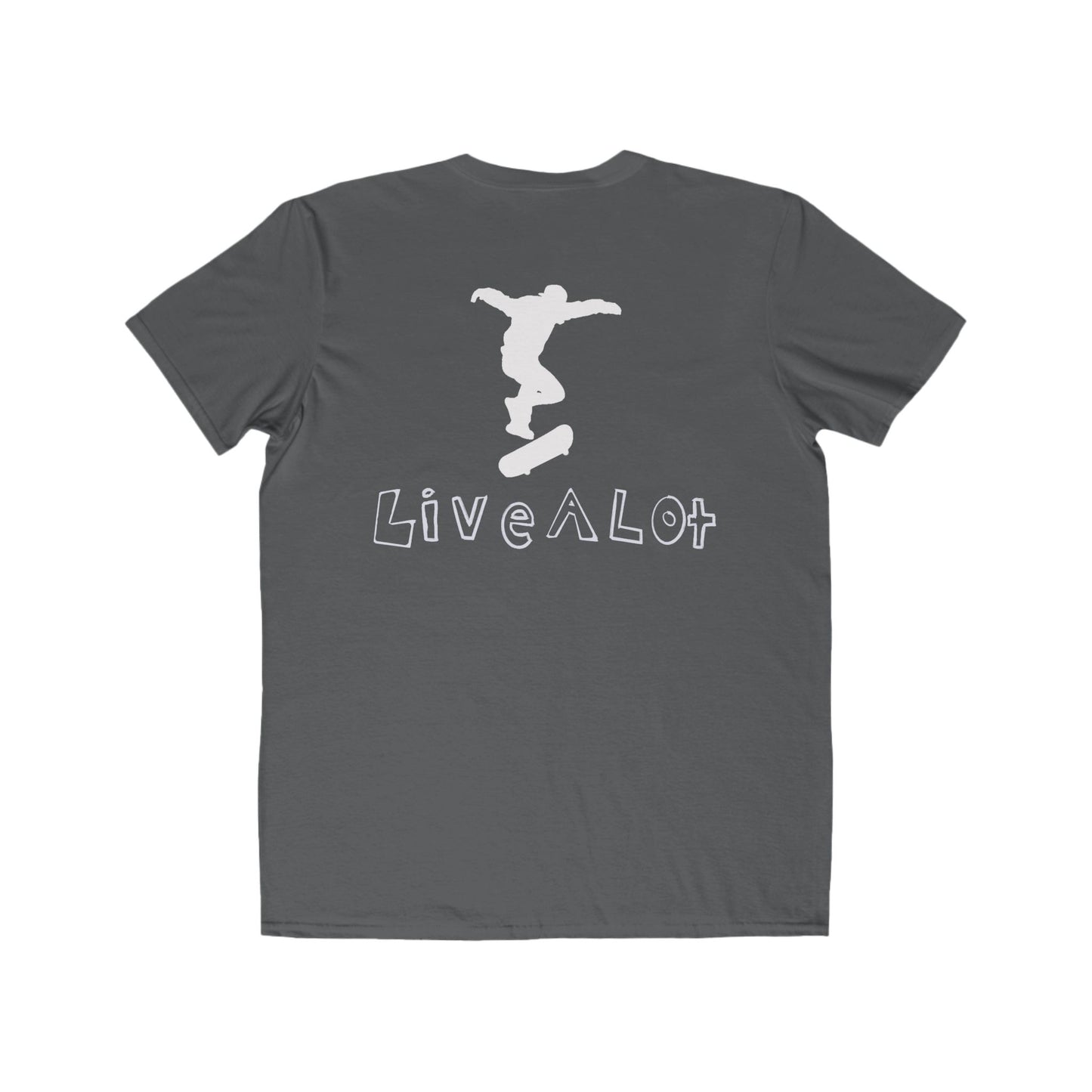 Live A Lot - Classic Cotton Tee — Skateboard Edition (Multiple Color Options)
