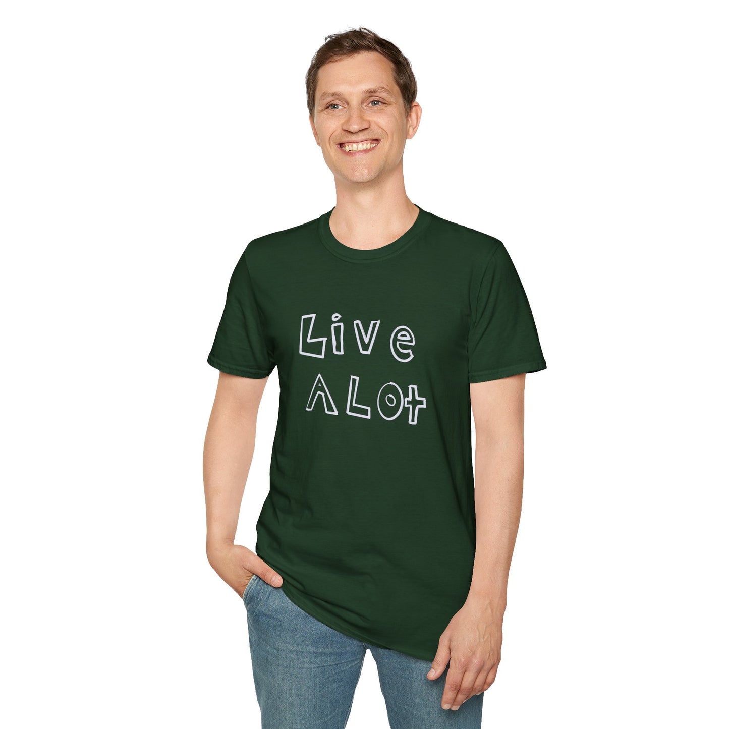 Live A Lot - Soft-Style Tee (Multiple Color Options)