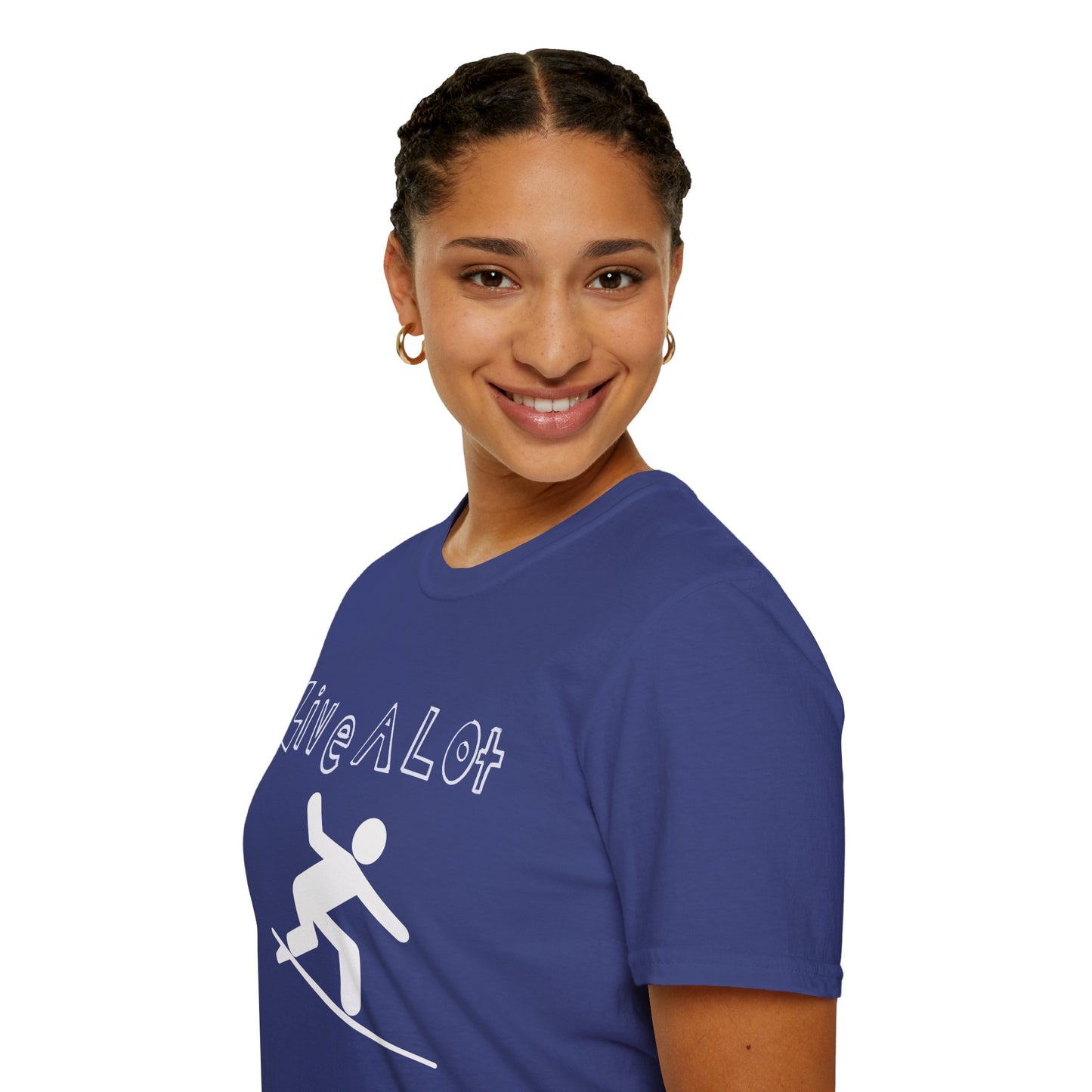 Live A Lot - Surfer Tee — Front & Back Print (Multiple Color Options)