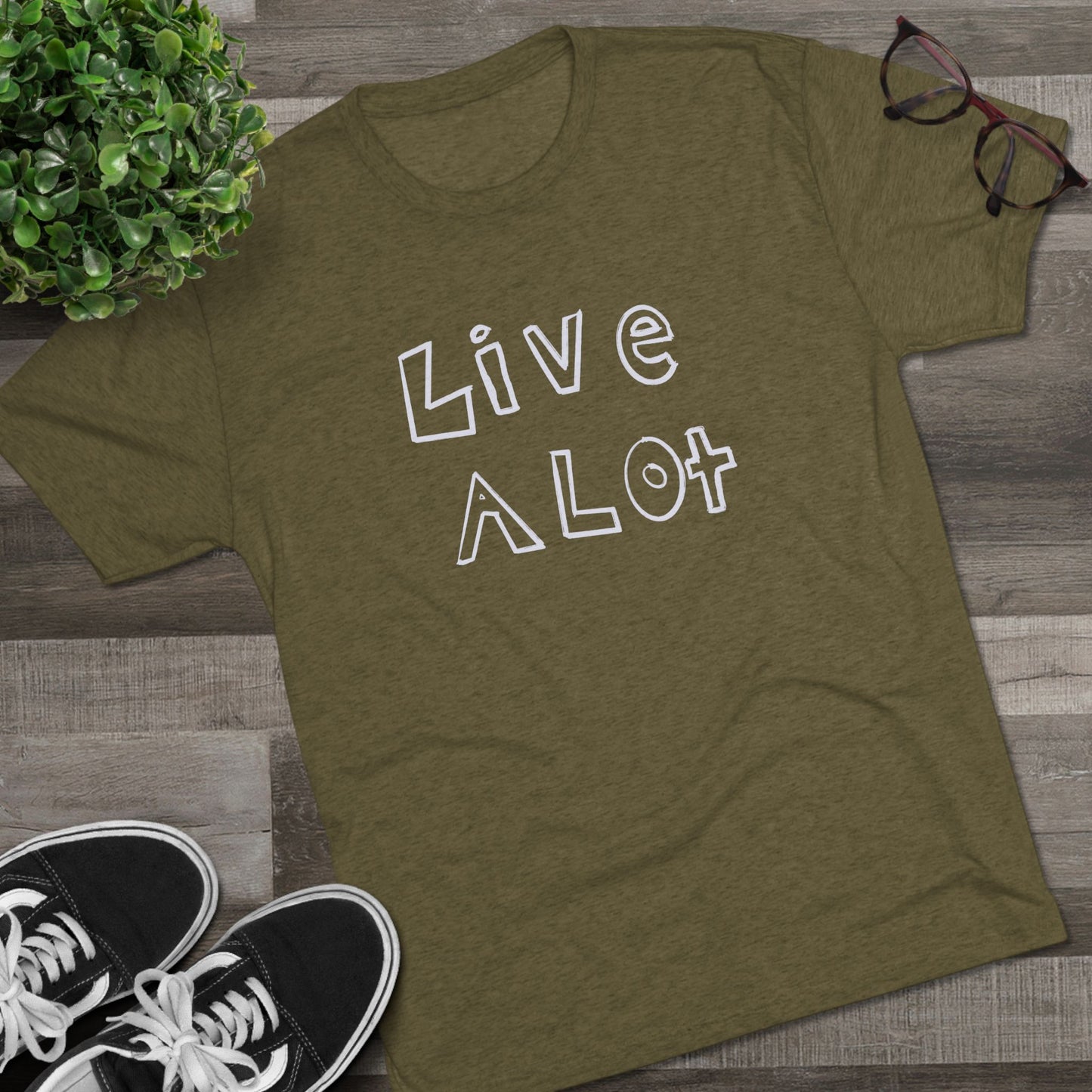 Live A Lot - Tri-Blend Tee (Multiple Color Options)