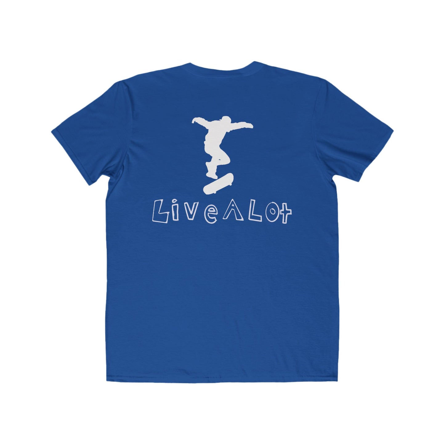 Live A Lot - Classic Cotton Tee — Skateboard Edition (Multiple Color Options)