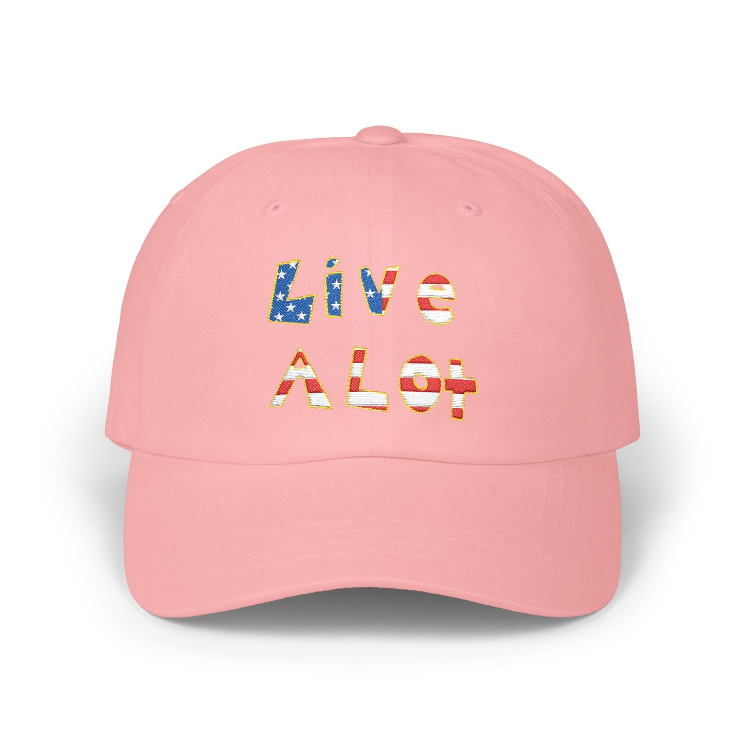 LIVE A LOT® Dad Cap – American Flag Edition