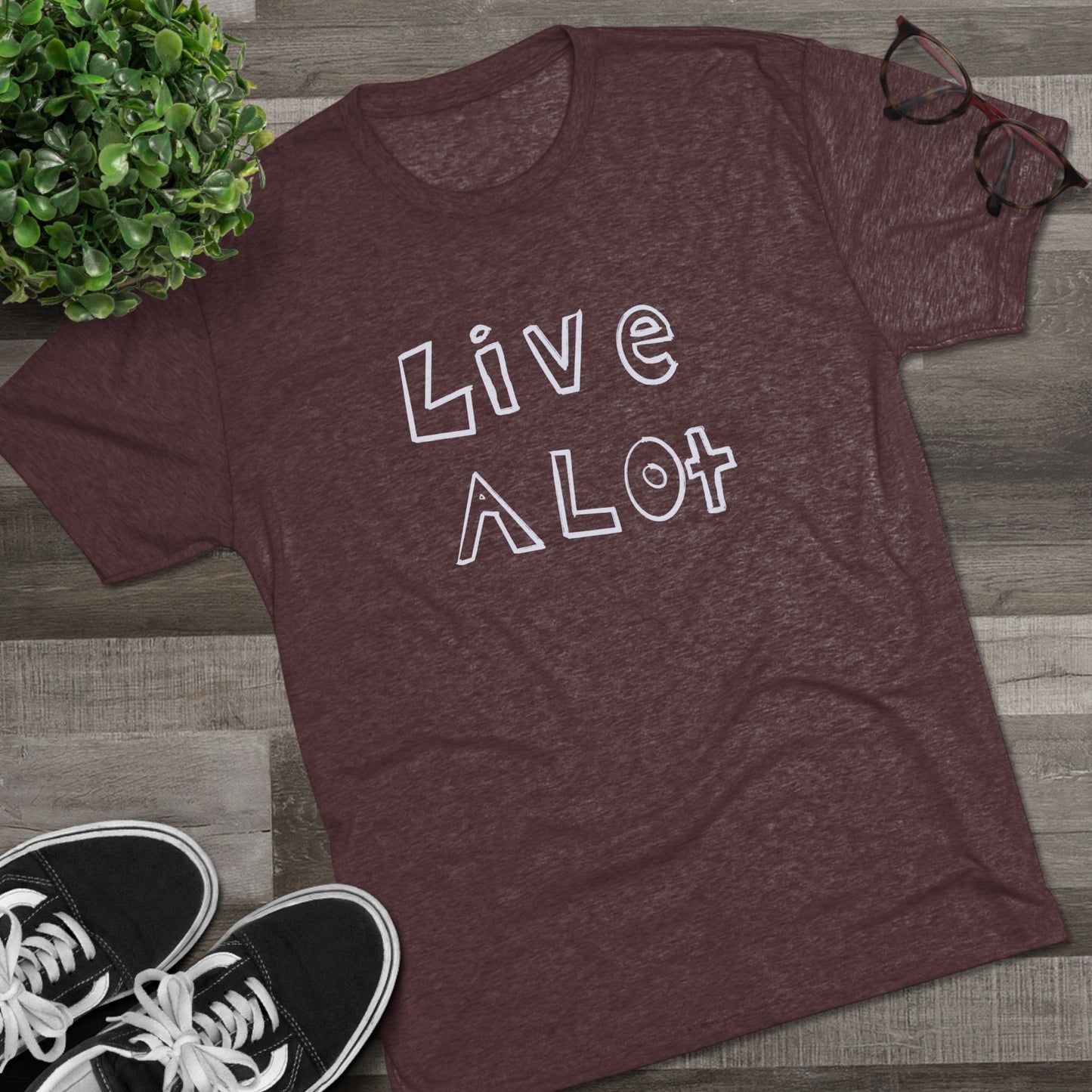 Live A Lot - Tri-Blend Tee (Multiple Color Options)