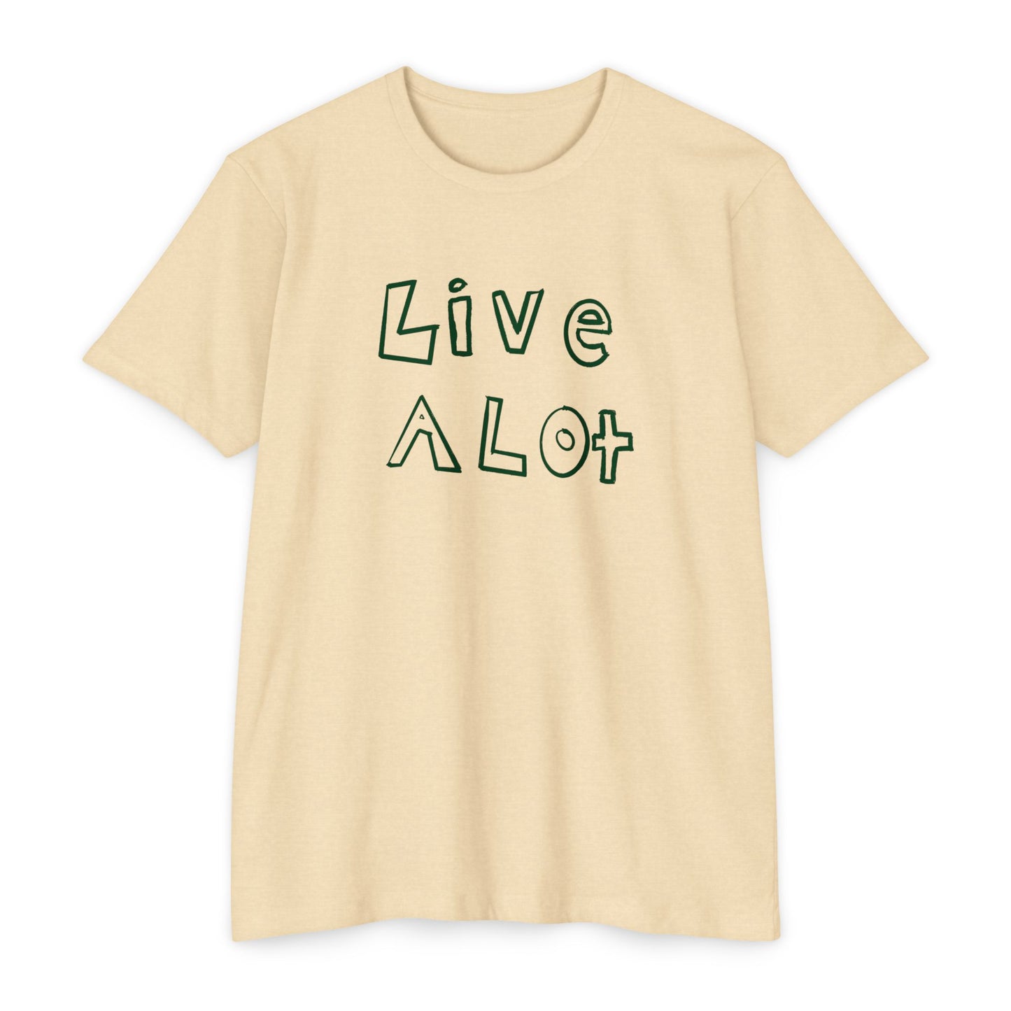 Live A Lot - CVC Jersey Tee (Multiple Color Options)