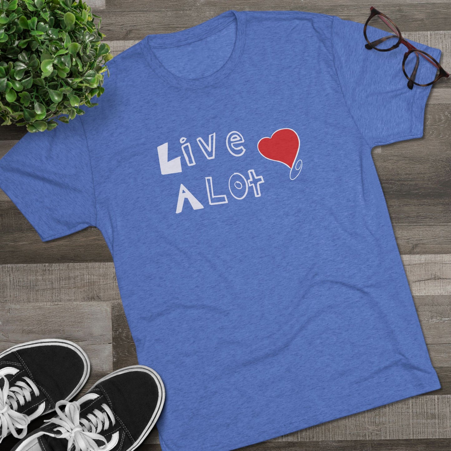 Live A Lot Tee — Heart Design / LA Edition (Multiple Color Options)