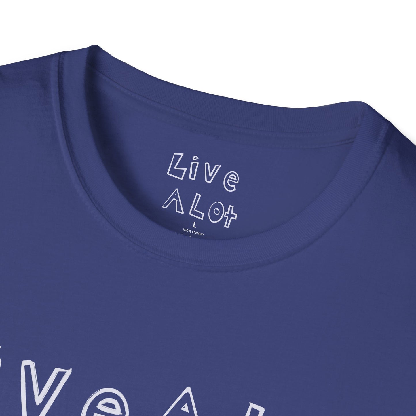 Live A Lot - Surfer Tee — Front & Back Print (Multiple Color Options)
