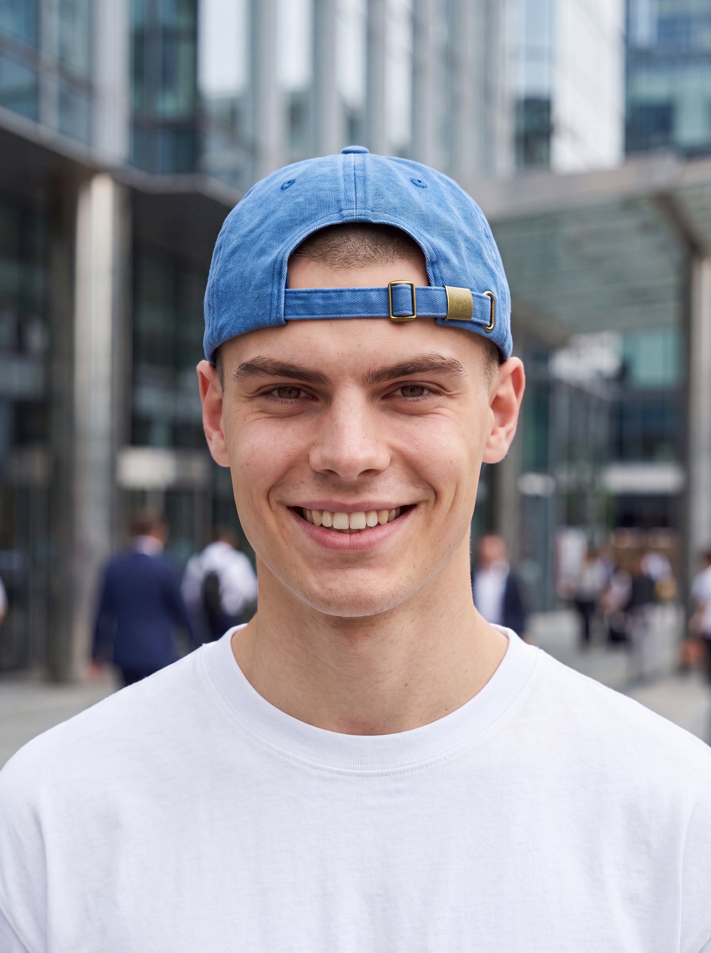 Live A Lot Signature Heart Dad Hat – Vintage Blue